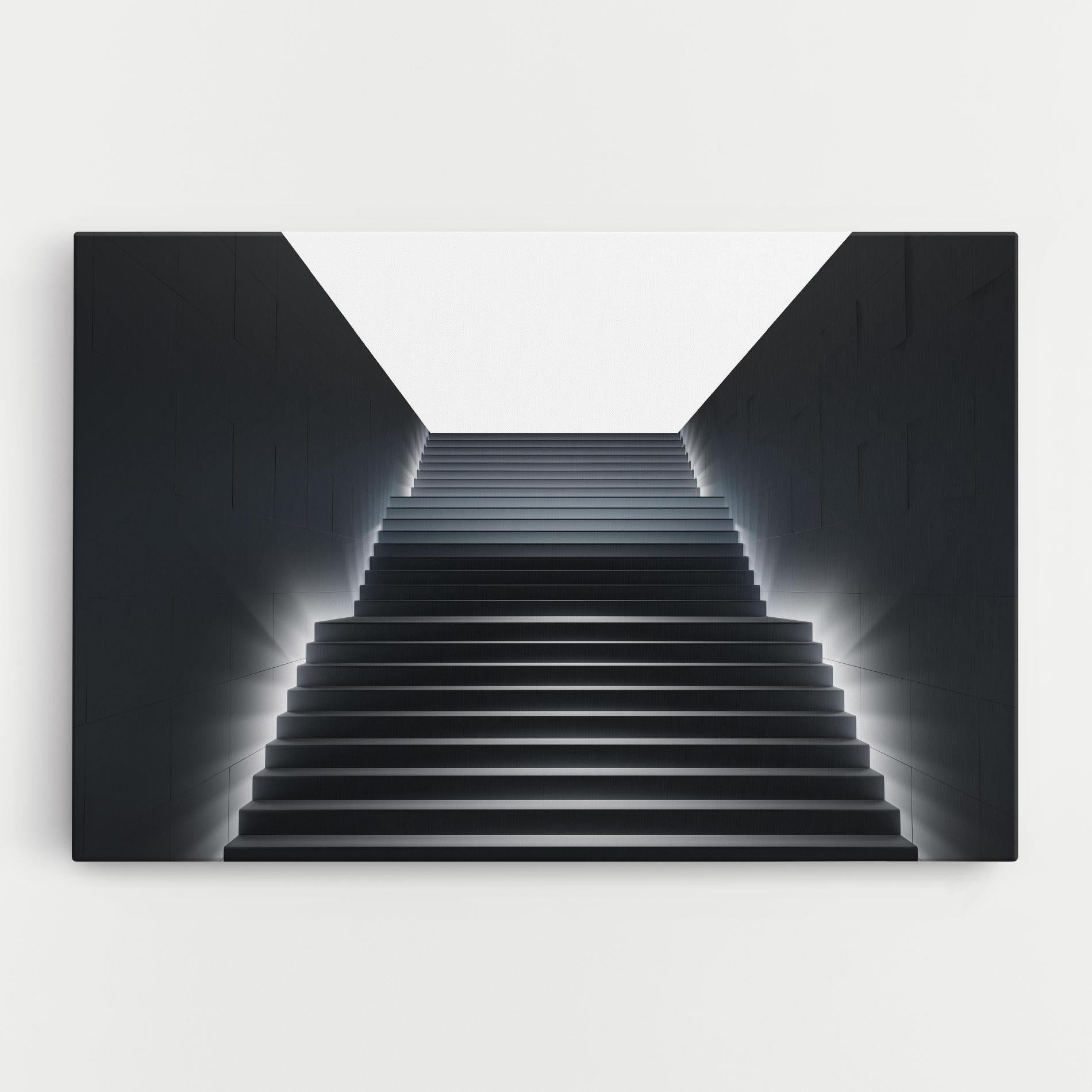 Vászonkép Dark Stairs mockup 0