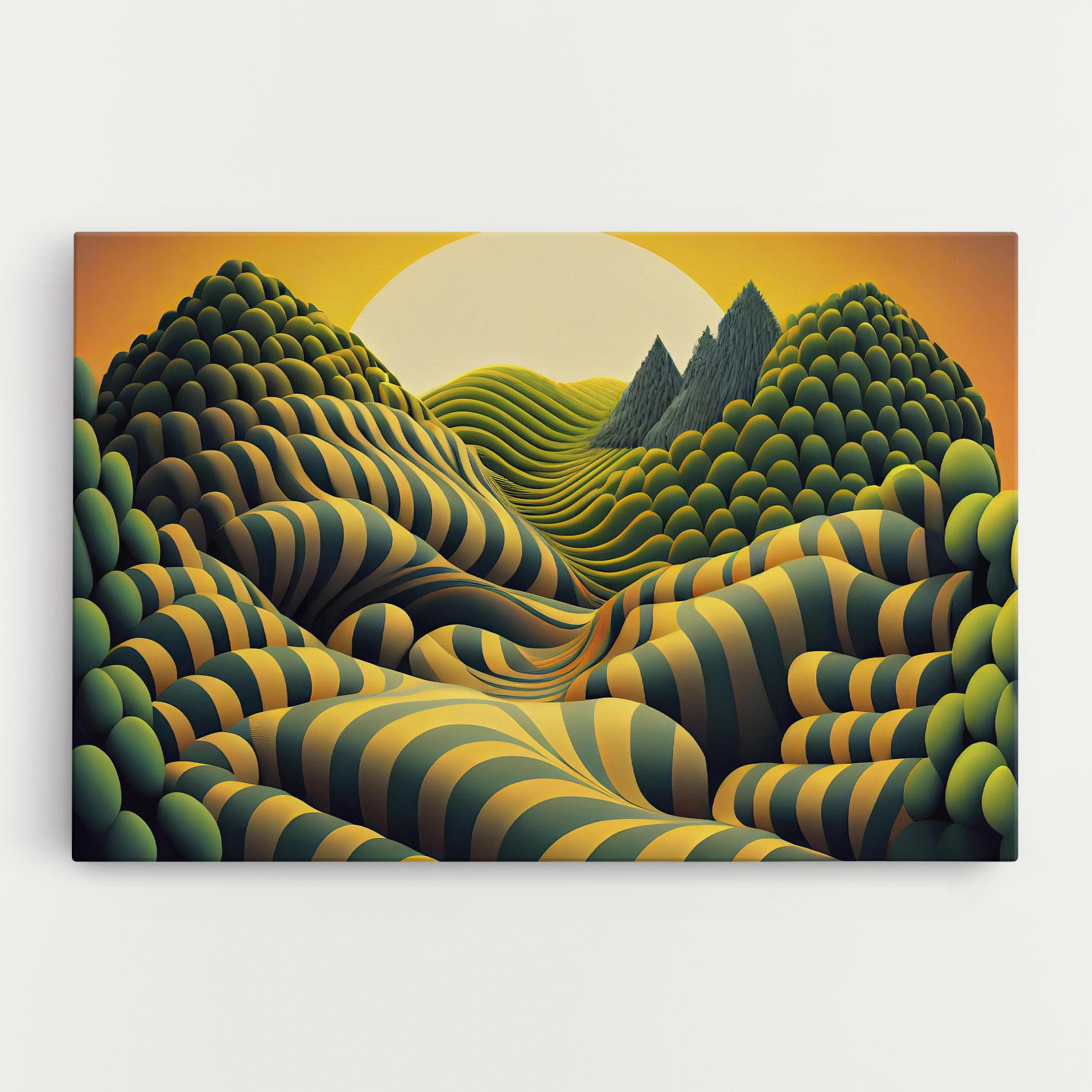 Vászonkép Green Yellow View mockup 0