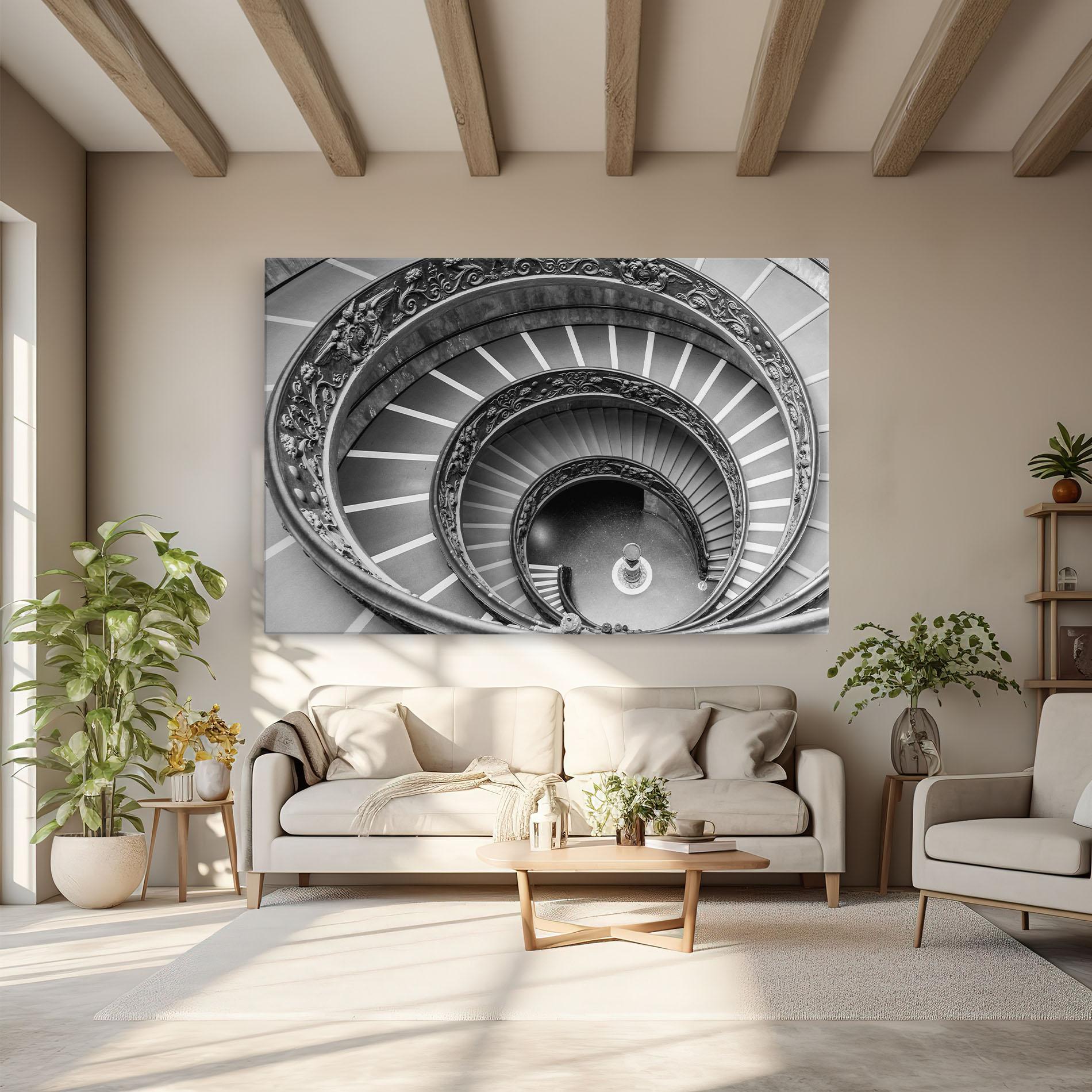 Vászonkép Grey Spiral mockup 6