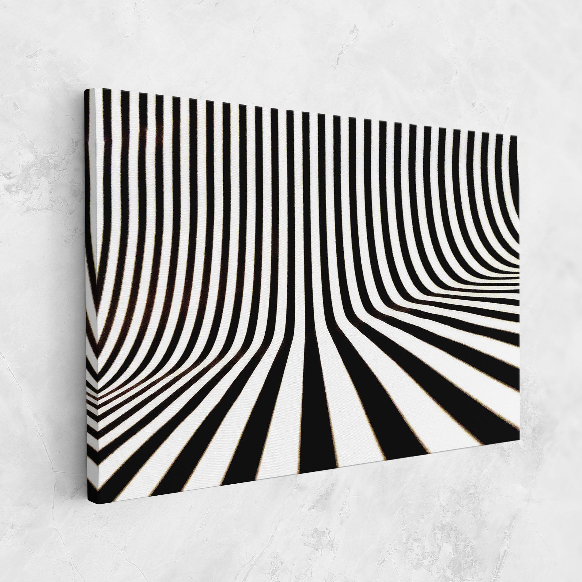 Vászonkép Black And White Illusion mockup 1