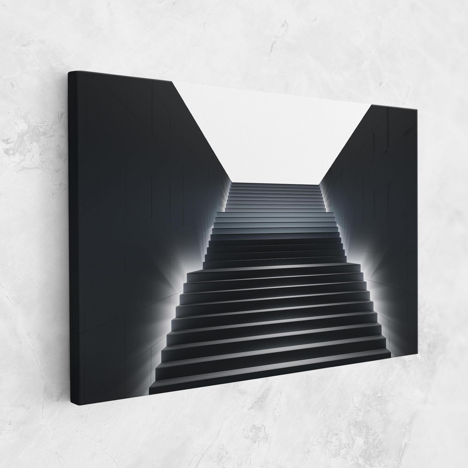 Vászonkép Dark Stairs mockup 1