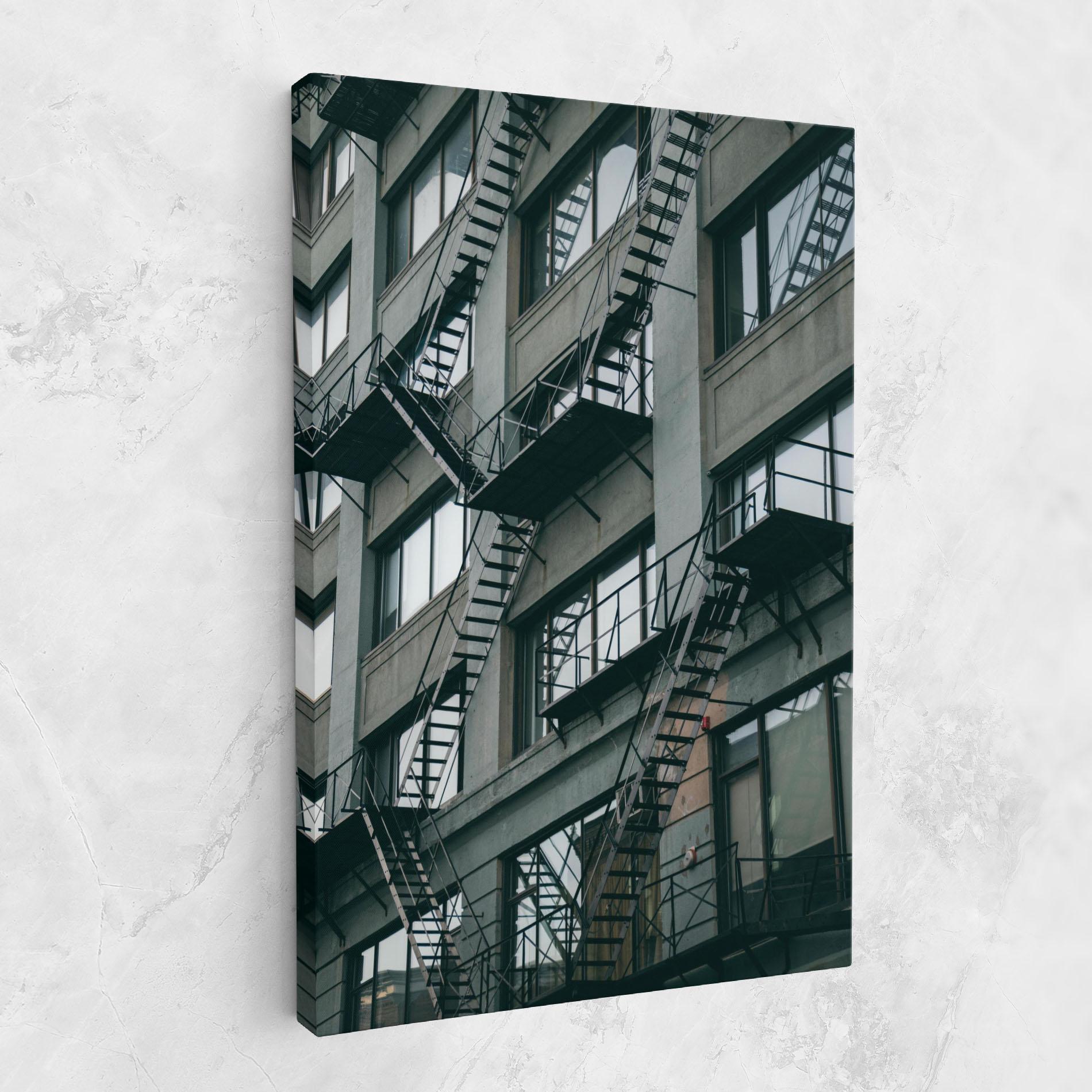 Vászonkép Building Stairs mockup 1