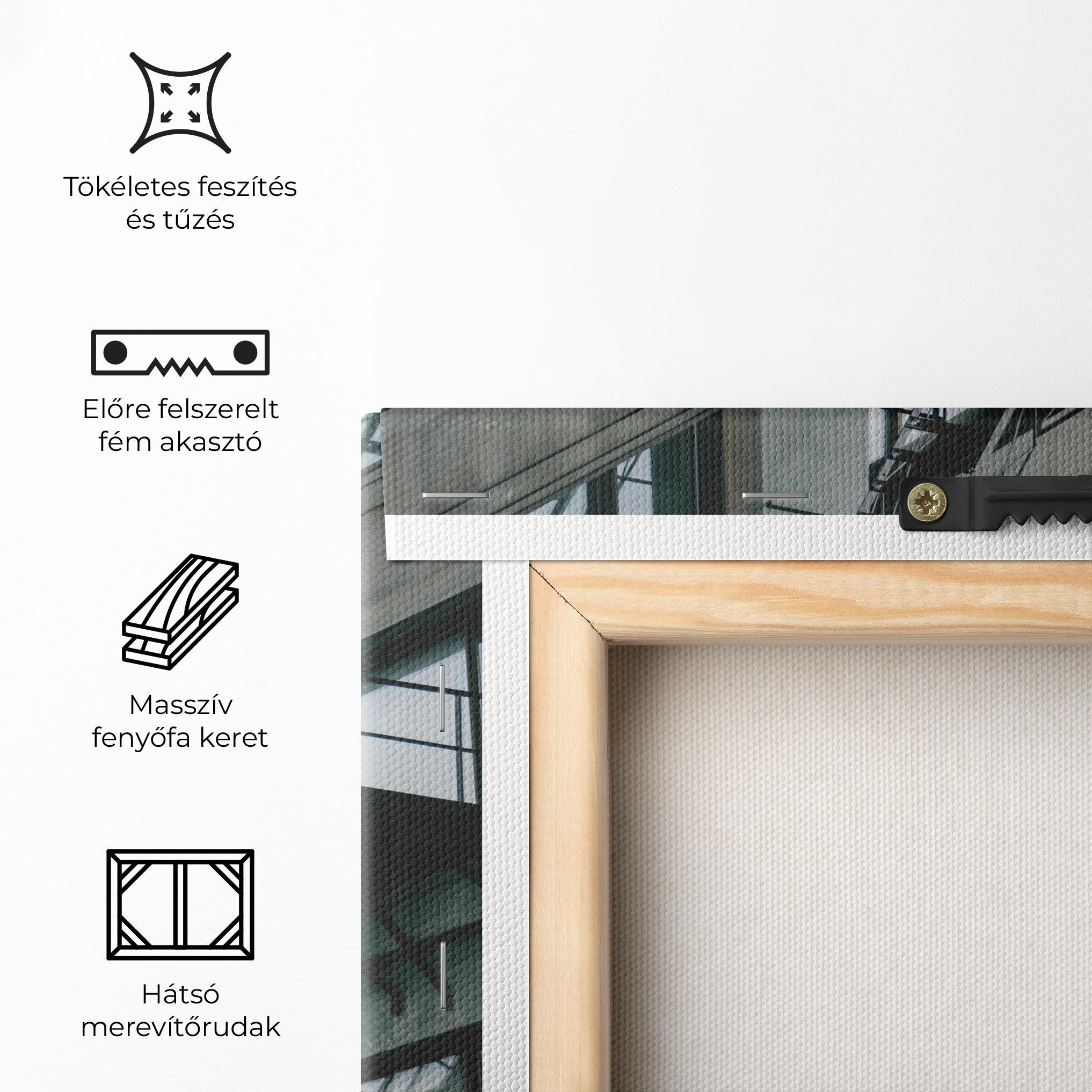 Vászonkép Building Stairs mockup 5