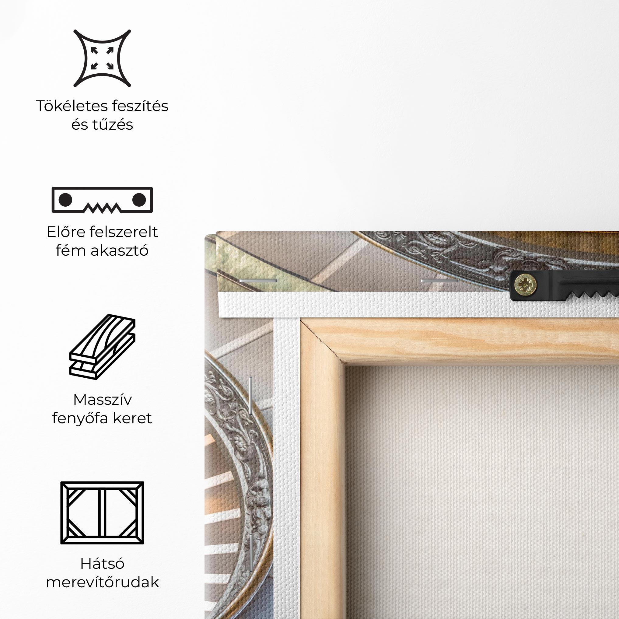 Vászonkép Colored Stairs mockup 5