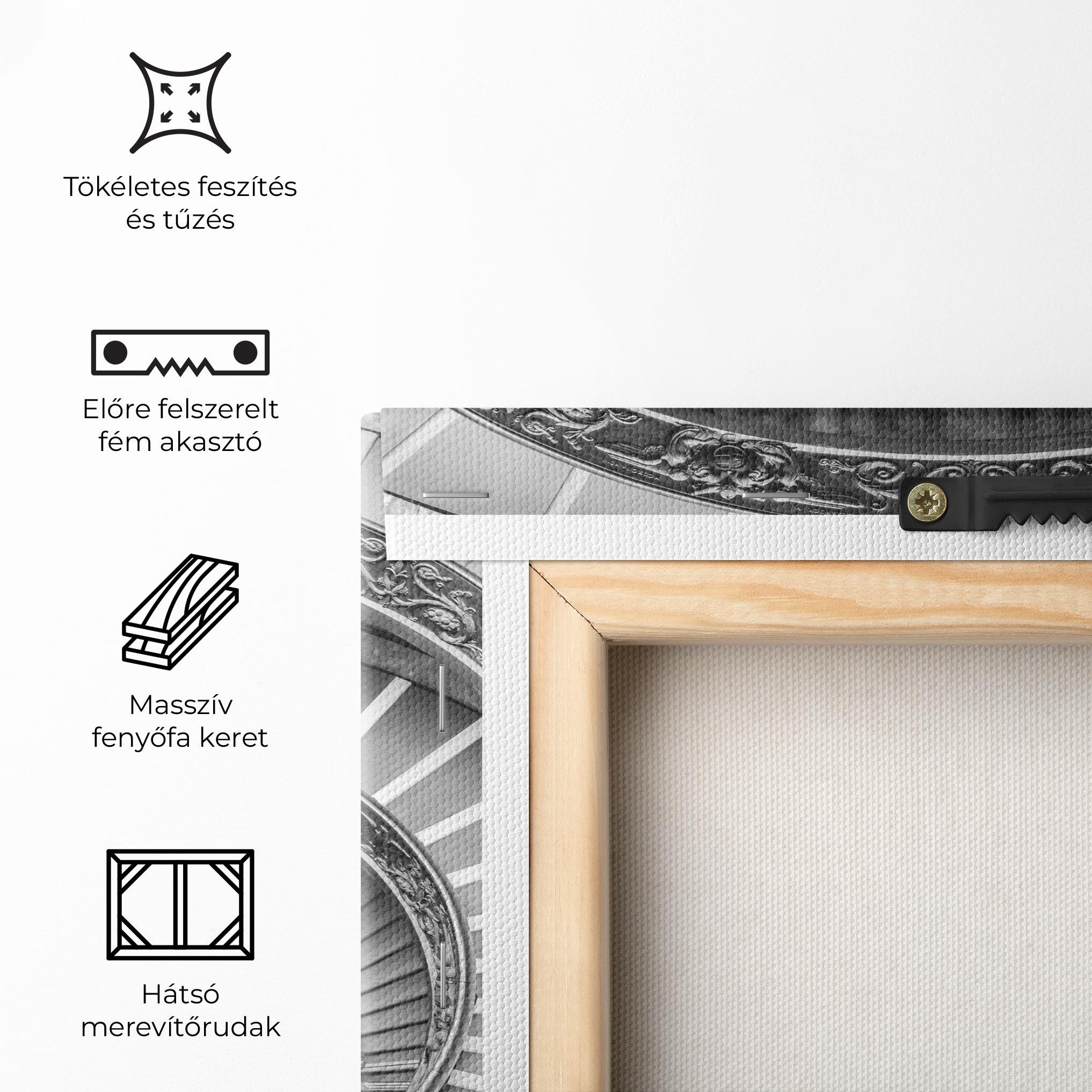 Vászonkép Grey Spiral mockup 5