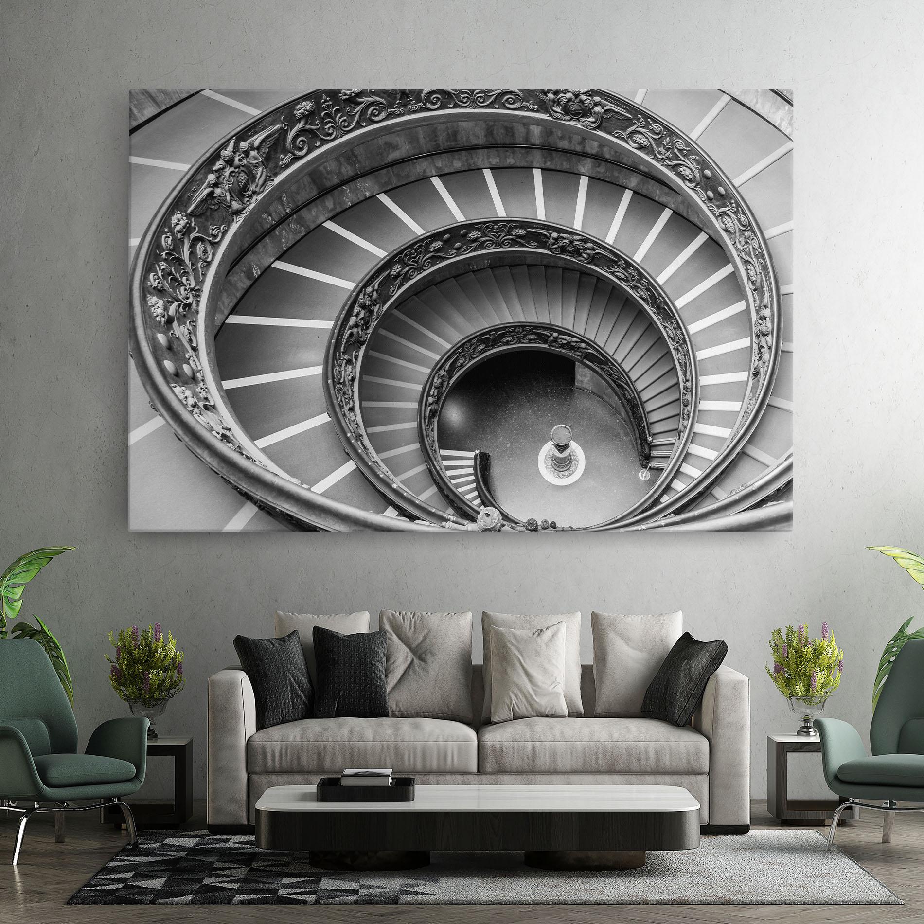 Vászonkép Grey Spiral mockup 7
