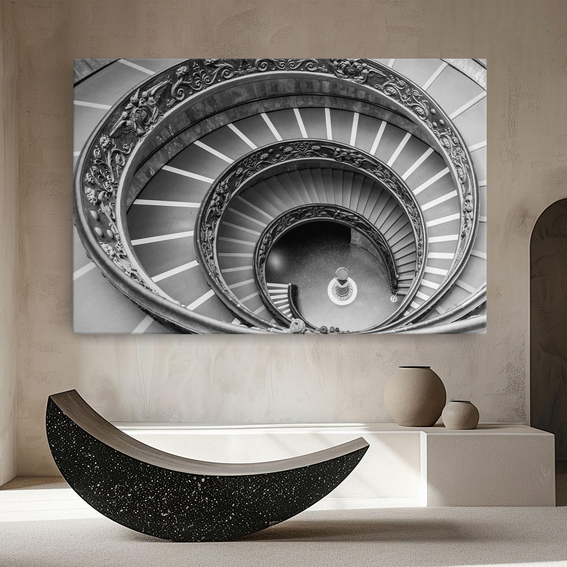 Vászonkép Grey Spiral mockup 8