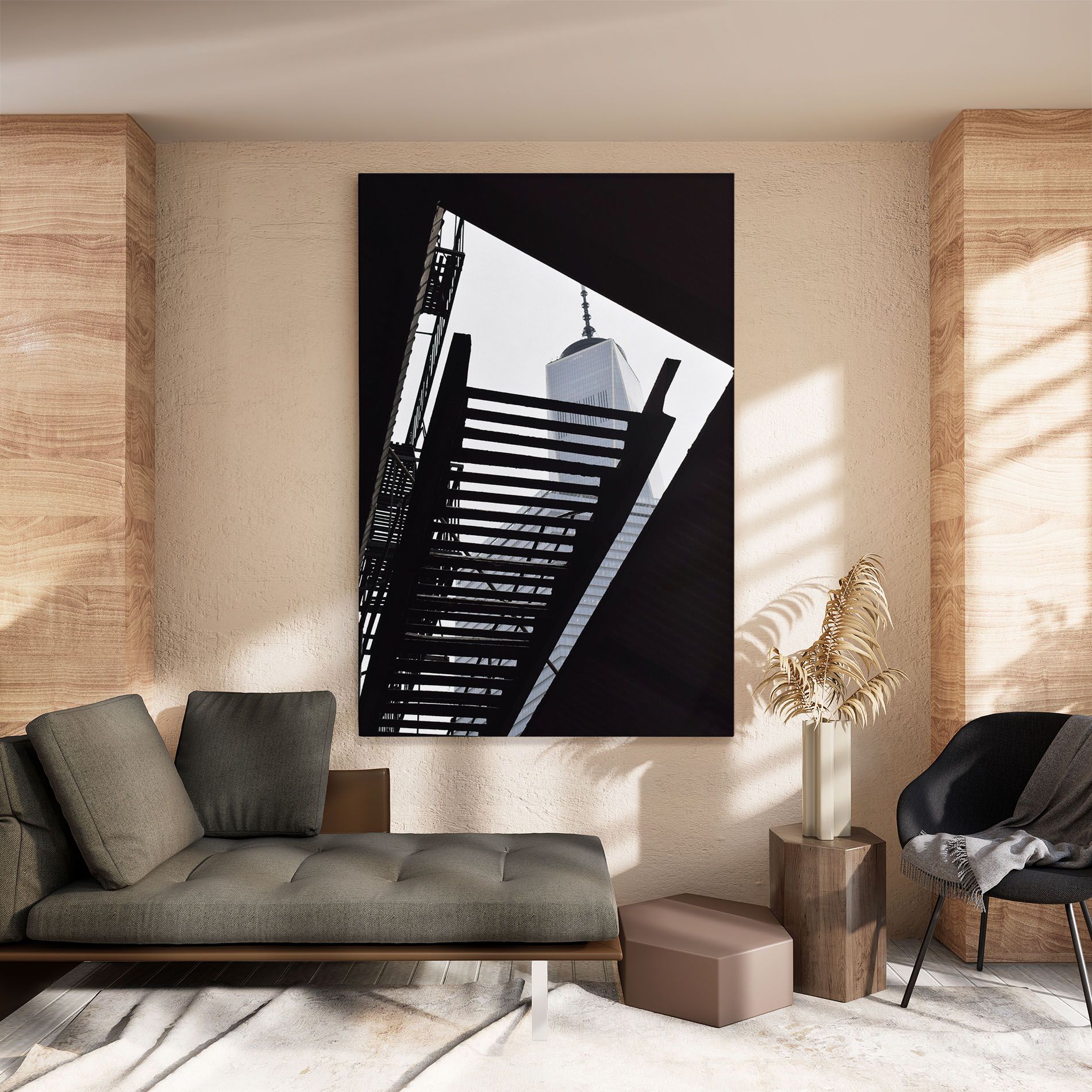 Black Stairs Floating mockup 8