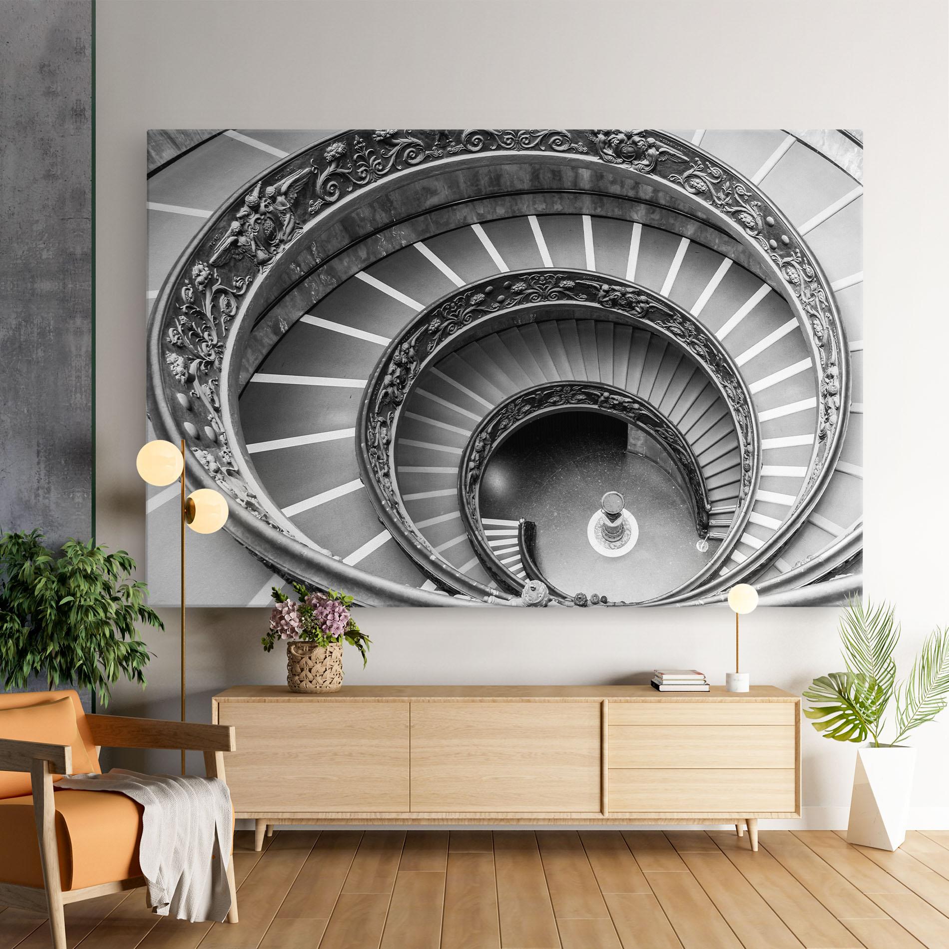 Vászonkép Grey Spiral mockup 9