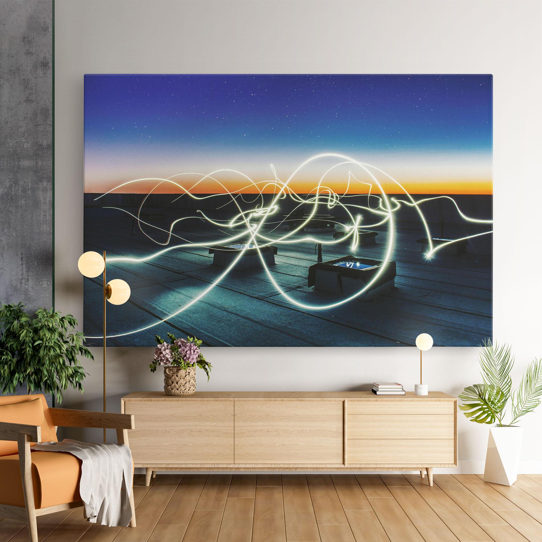 Vászonkép White Light Floating mockup 9