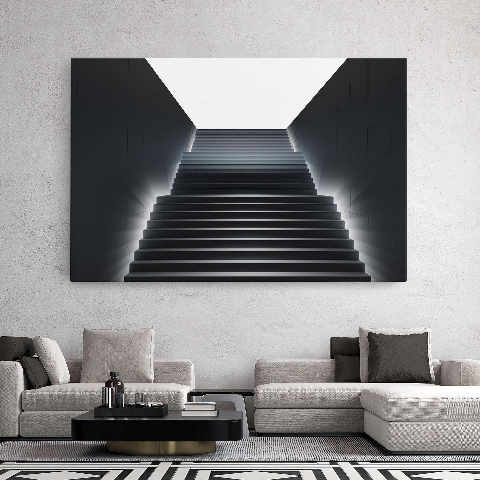 Vászonkép Dark Stairs mockup 2