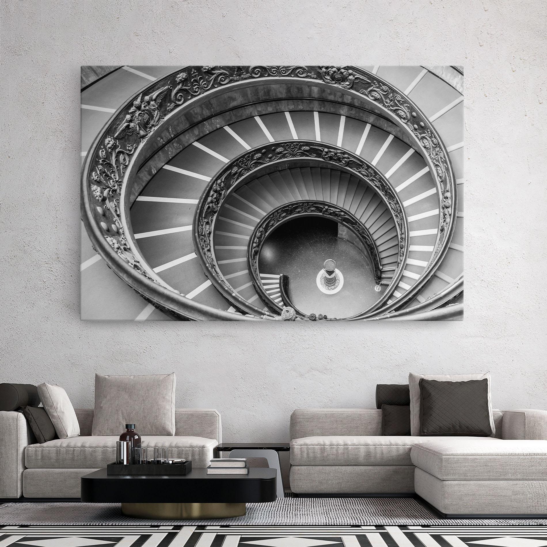 Vászonkép Grey Spiral mockup 2