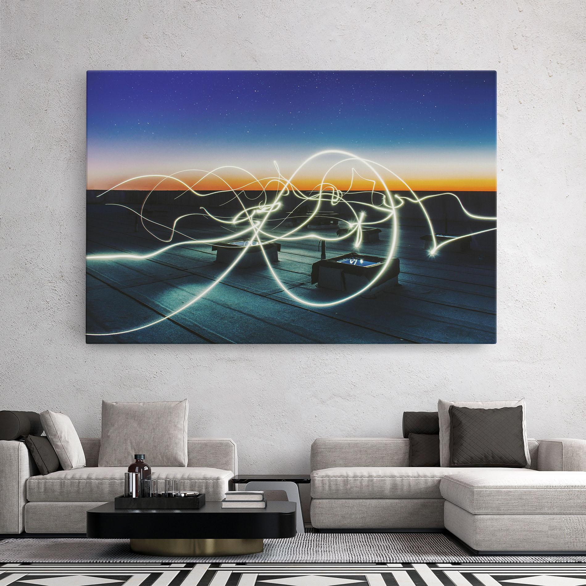 Vászonkép White Light Floating mockup 2