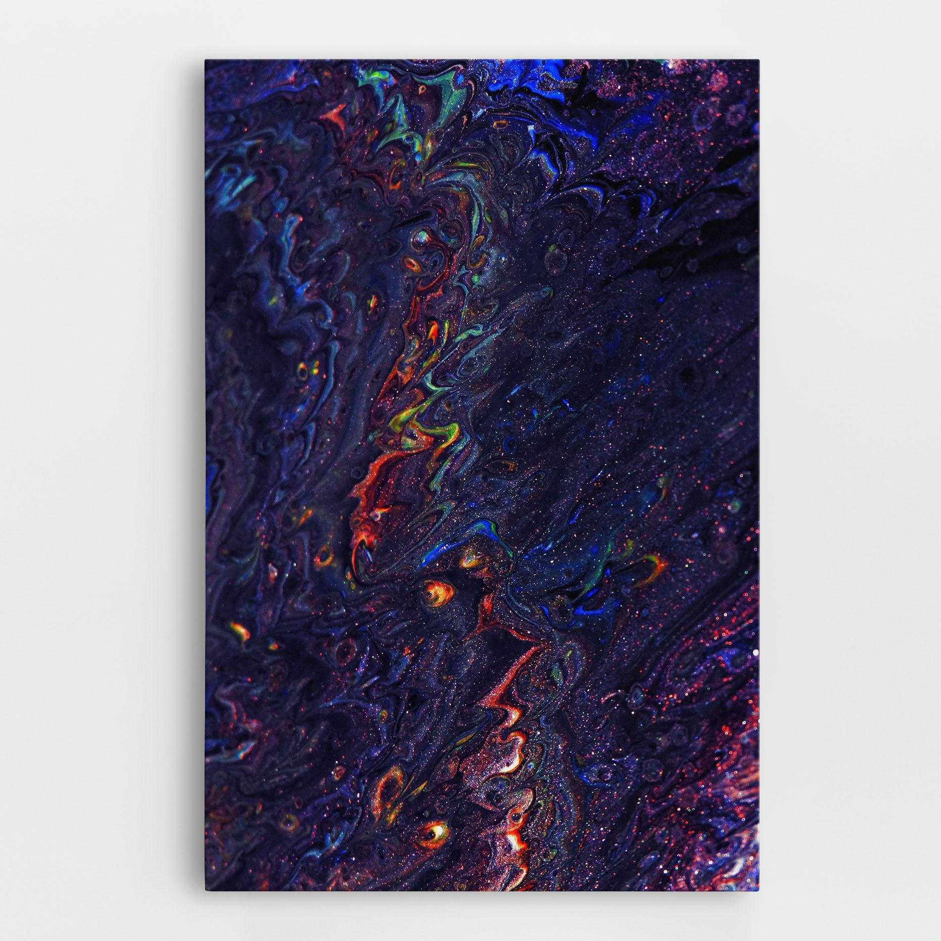 Vászonkép Dark Purple Texture mockup 0