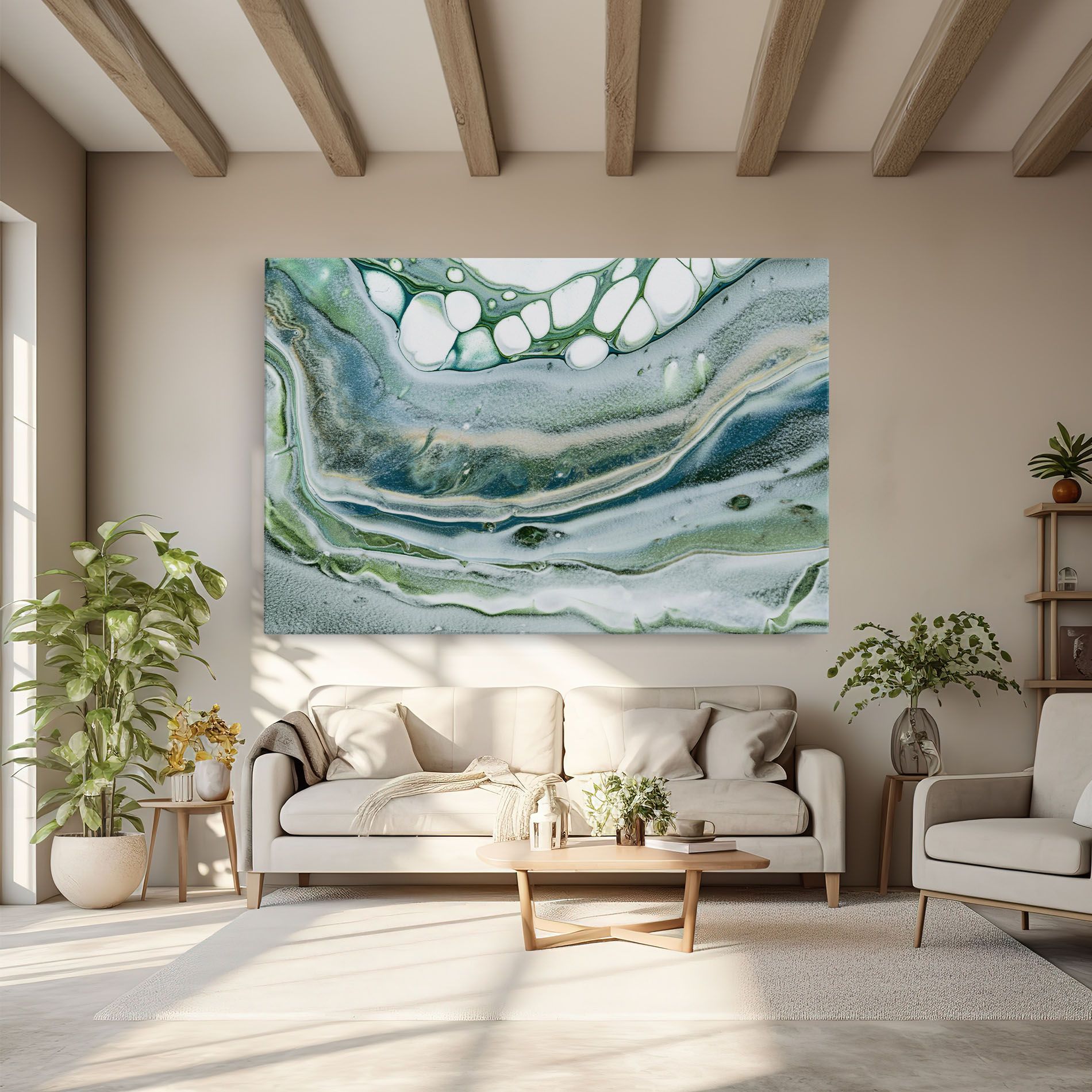 Dark Green Liquid mockup 6