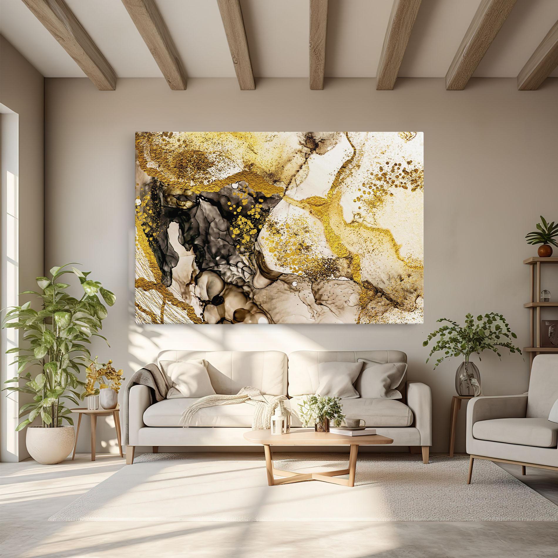 Vászonkép Golden Sand mockup 6