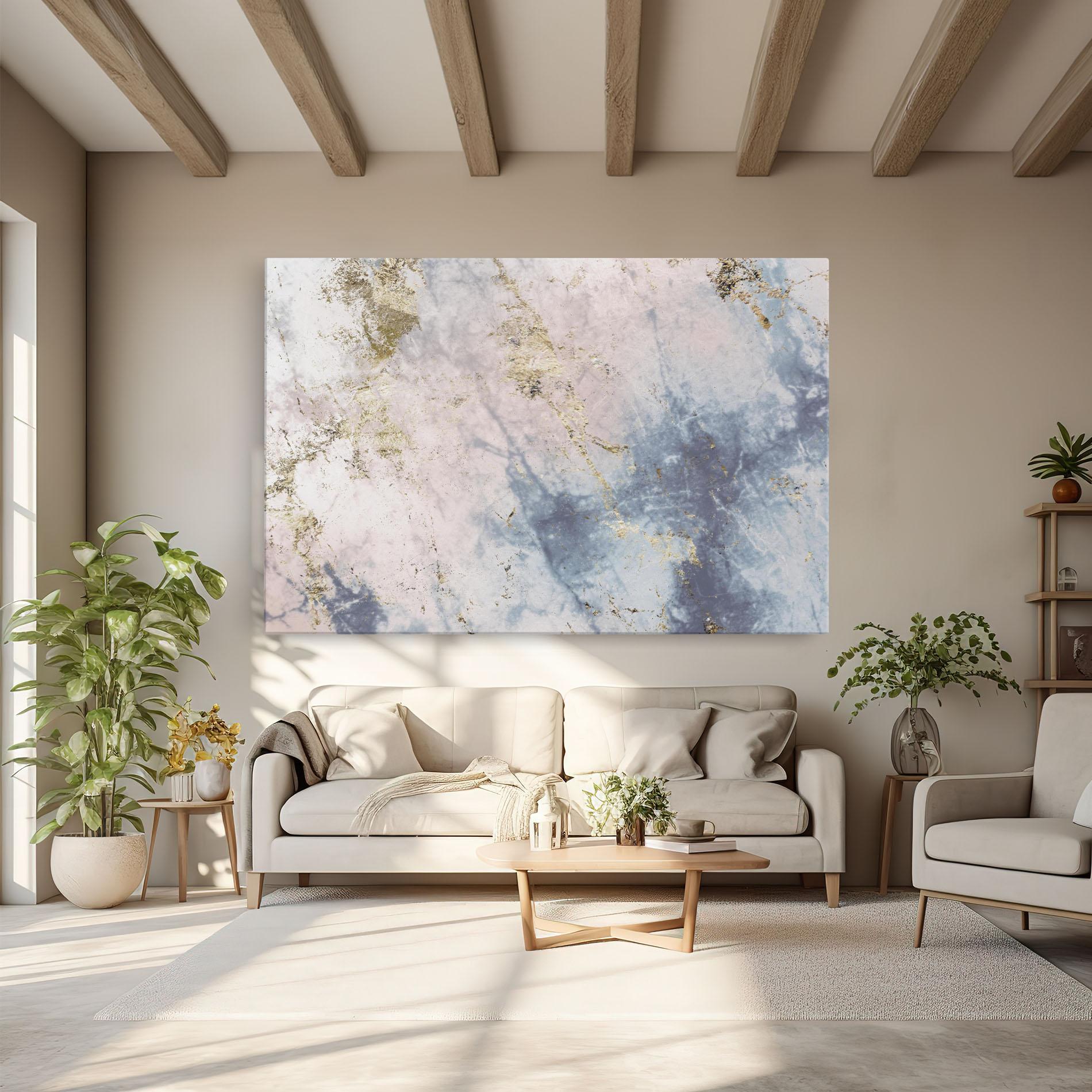 Vászonkép Pink Blue Marble mockup 6