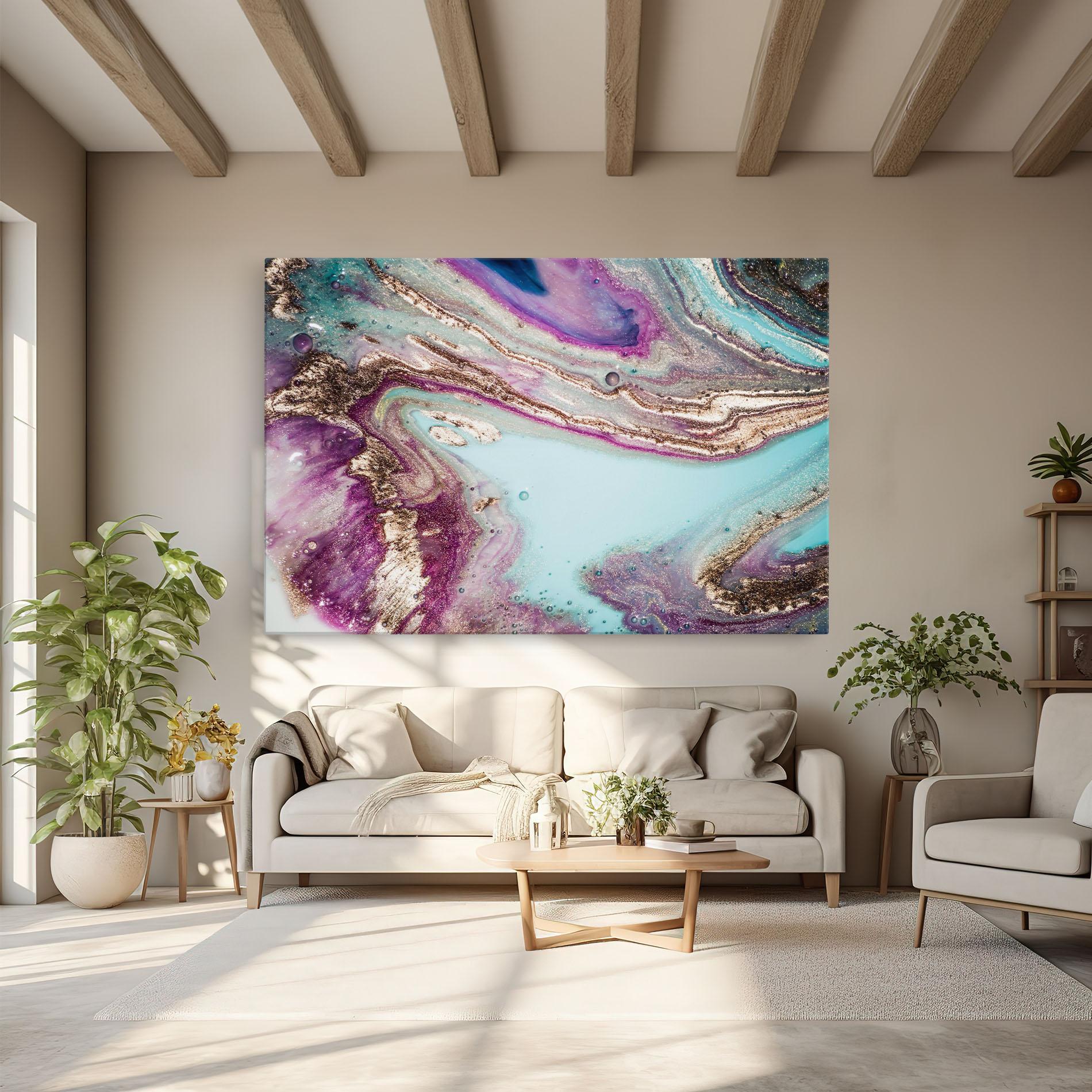 Vászonkép Pink Marble Shades mockup 6