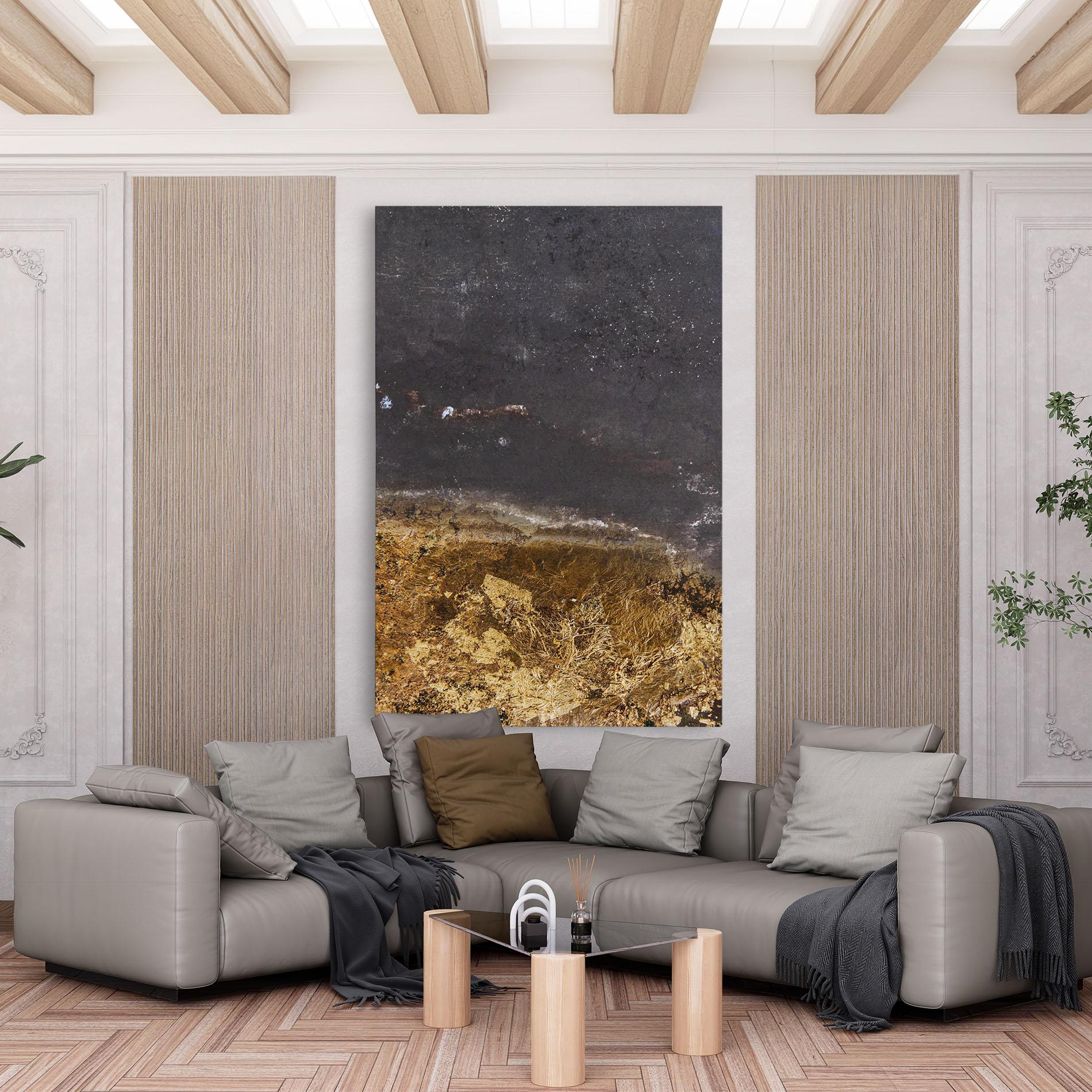 Vászonkép Gold Dark Grey mockup 6