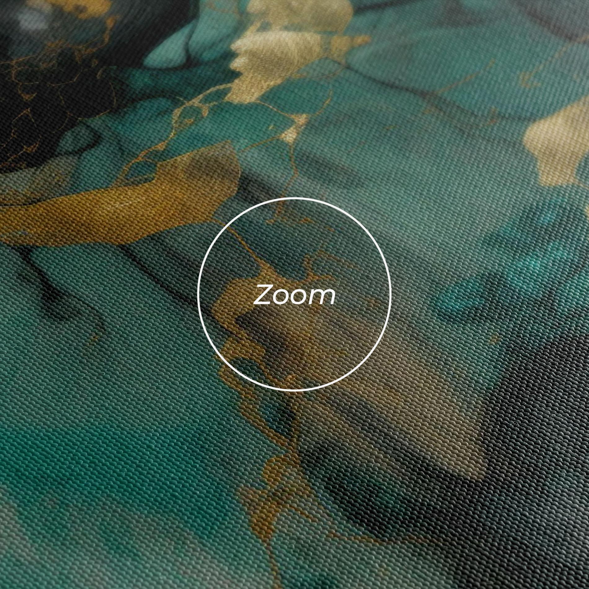 Vászonkép Dark Green Golden Marble mockup 3