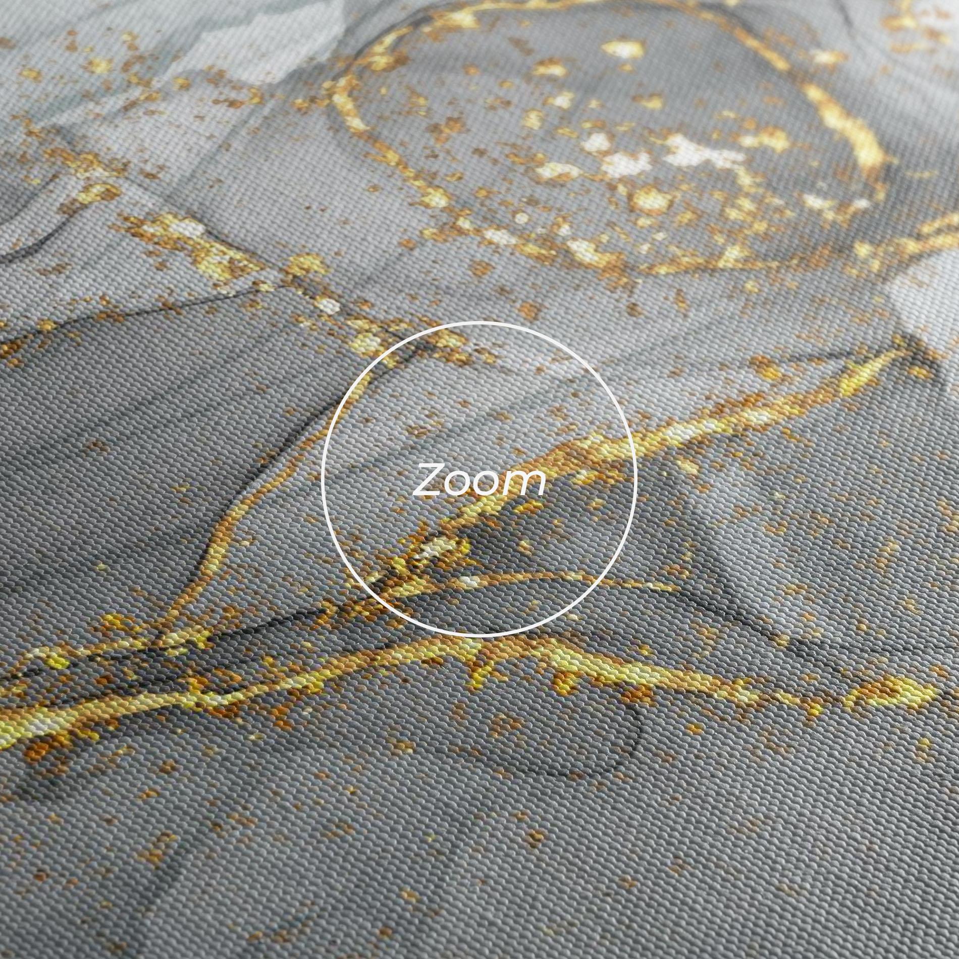 Vászonkép White Ink Marble mockup 3