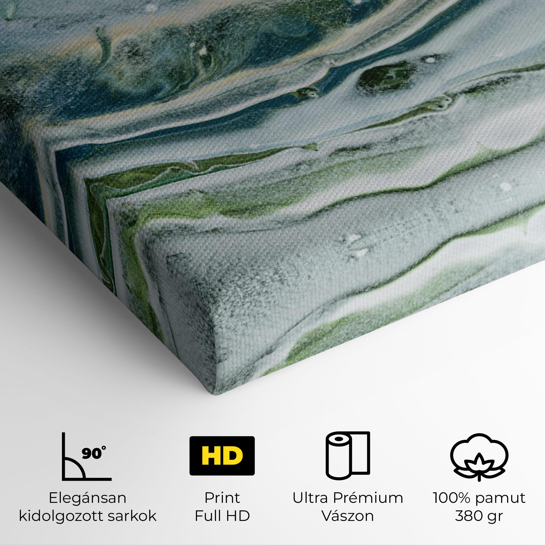 Vászonkép Dark Green Liquid mockup 4