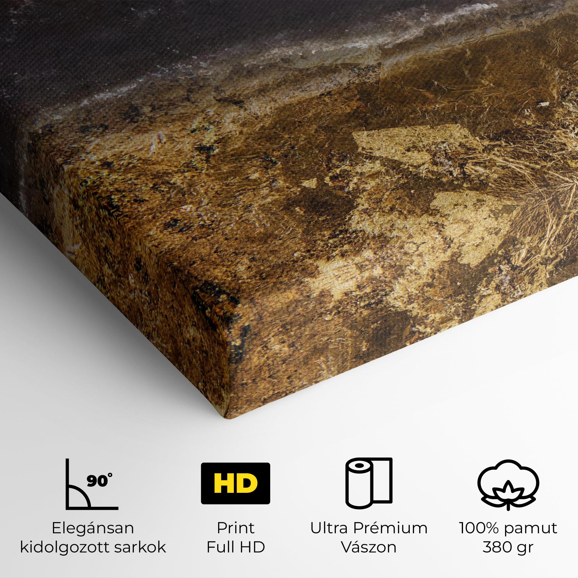 Vászonkép Gold Dark Grey mockup 4