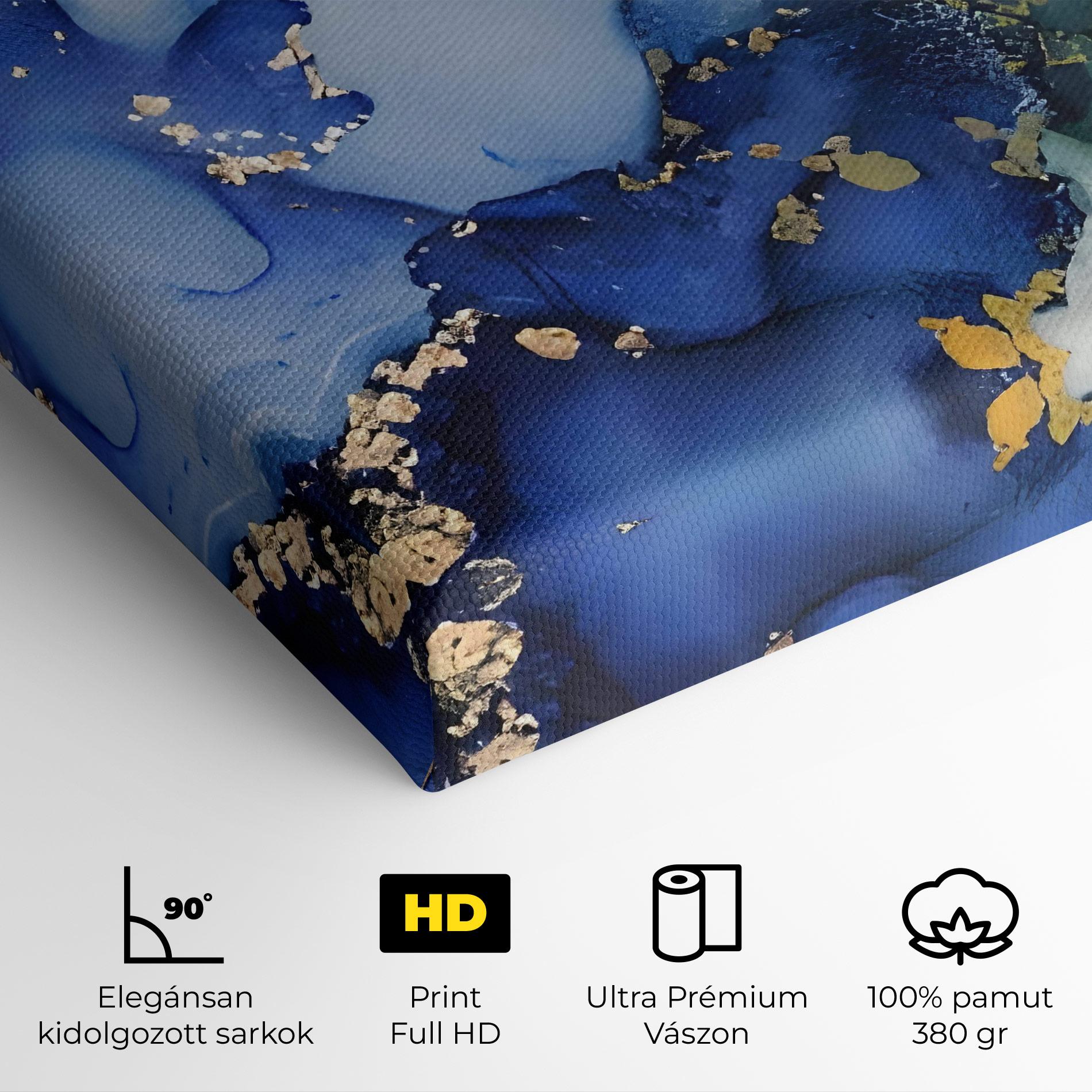 Vászonkép Green Paint Marble mockup 4