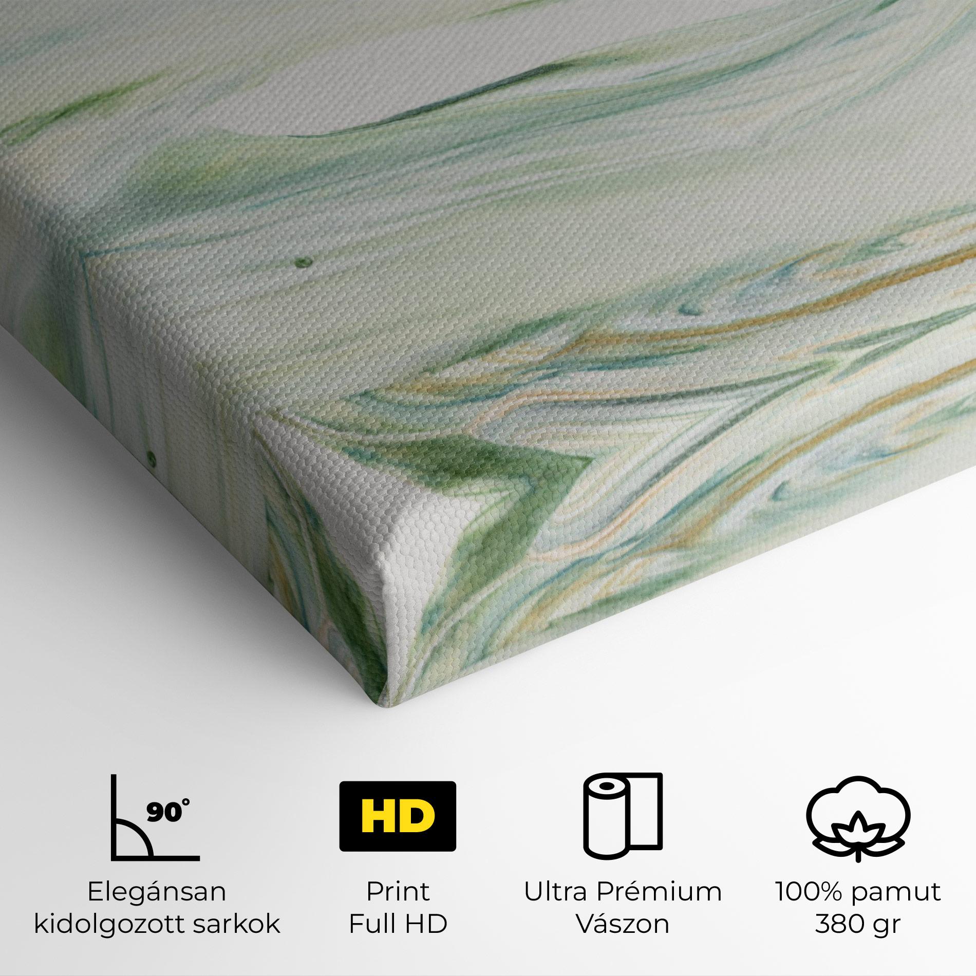 Vászonkép Light Green Painting mockup 4