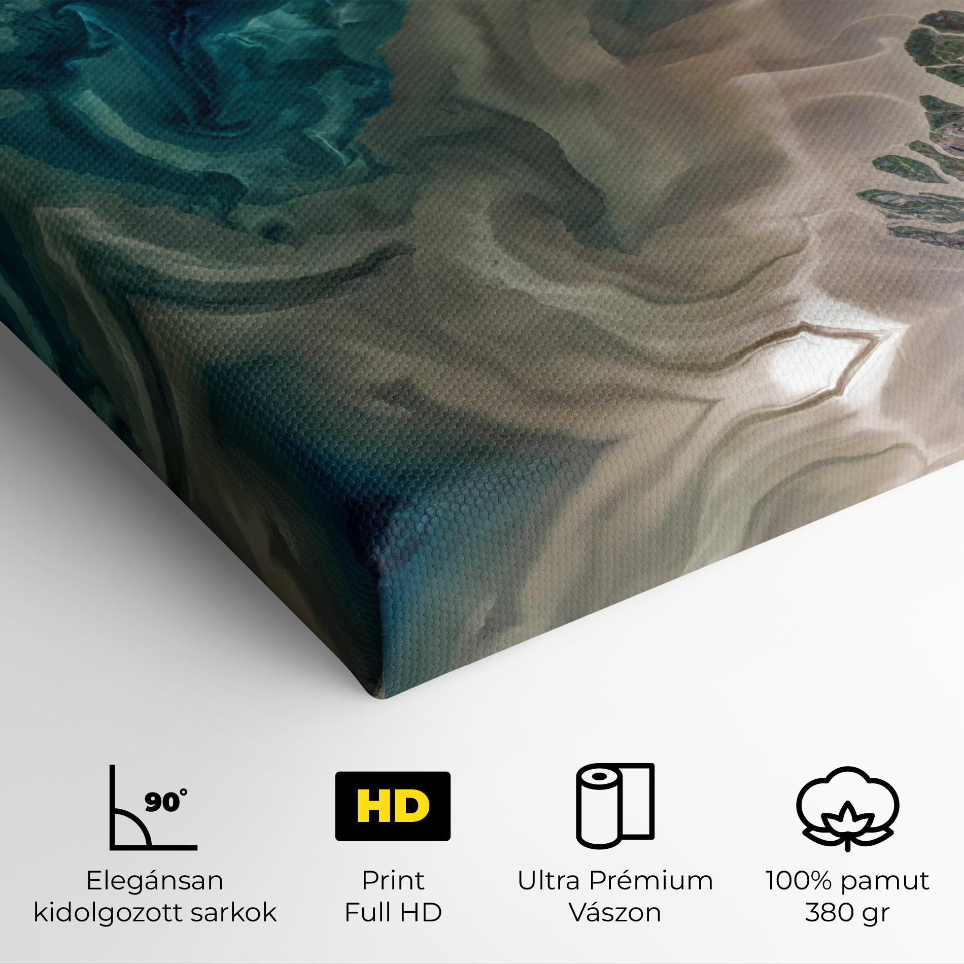 Vászonkép Ocean Blue Marble mockup 4