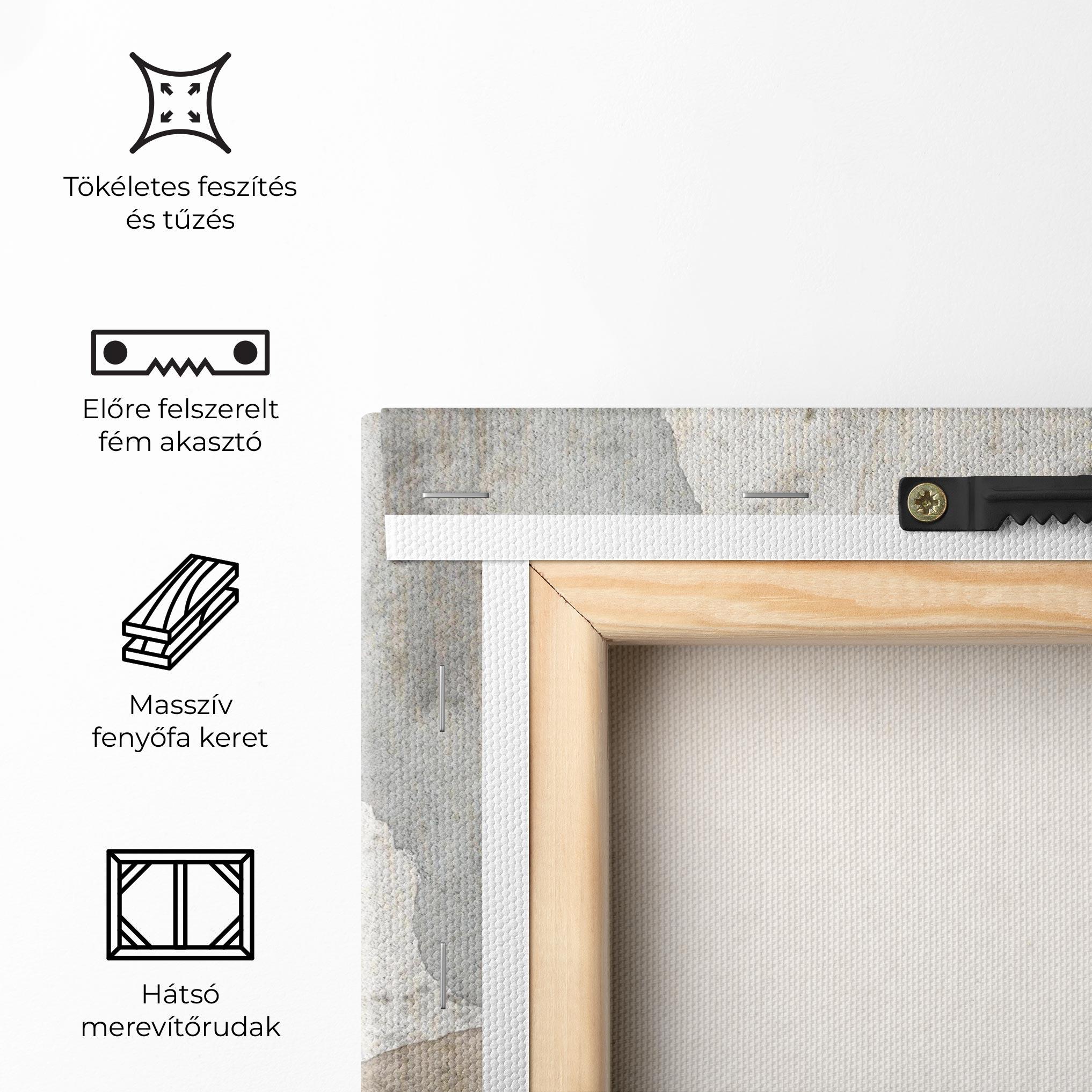 Vászonkép Light Cream Marble mockup 5