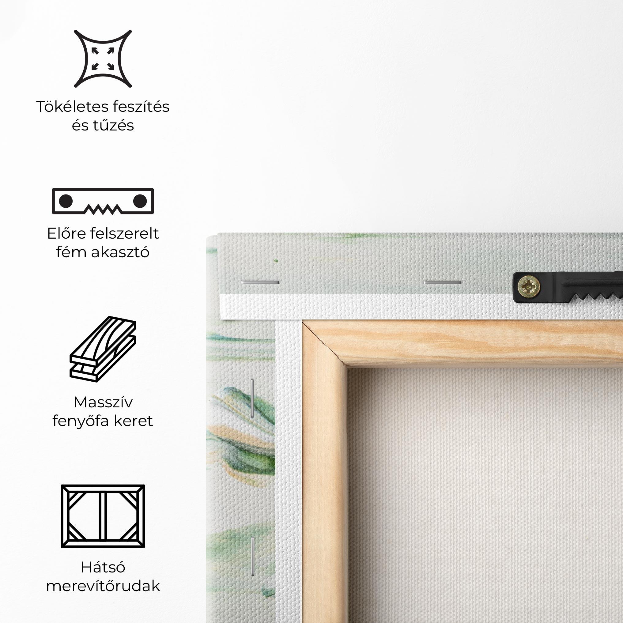 Vászonkép Light Green Painting mockup 5