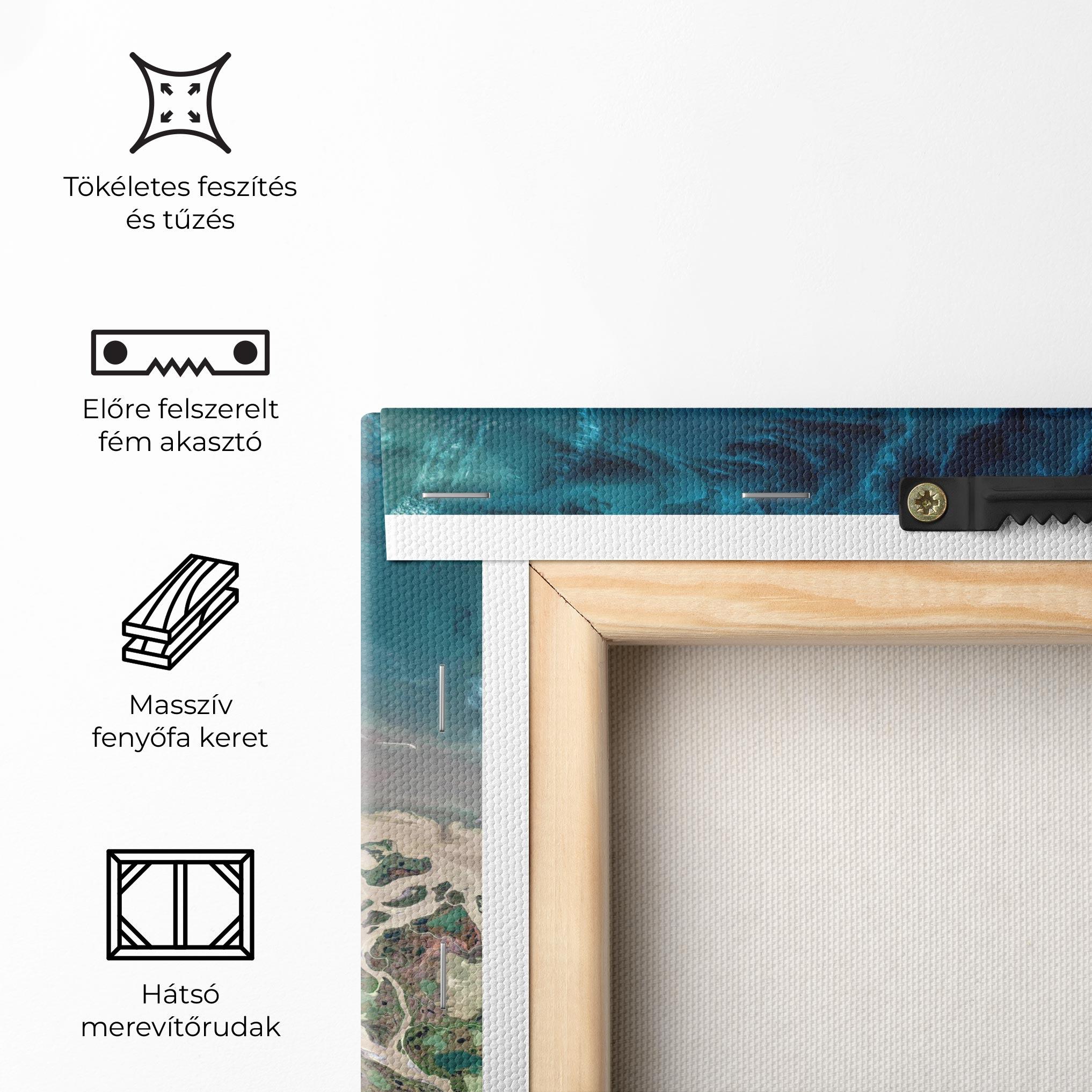 Vászonkép Ocean Blue Marble mockup 5