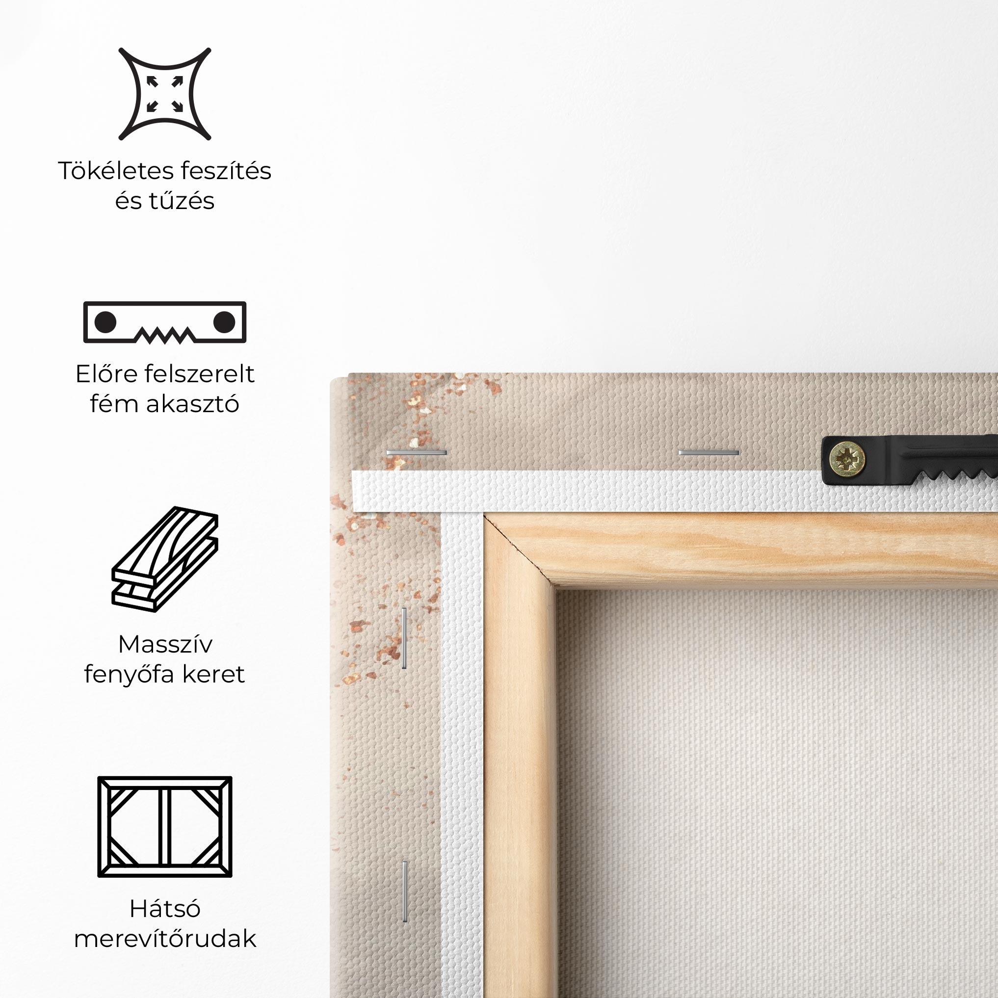 Vászonkép Pink Grey Marble 01 mockup 5