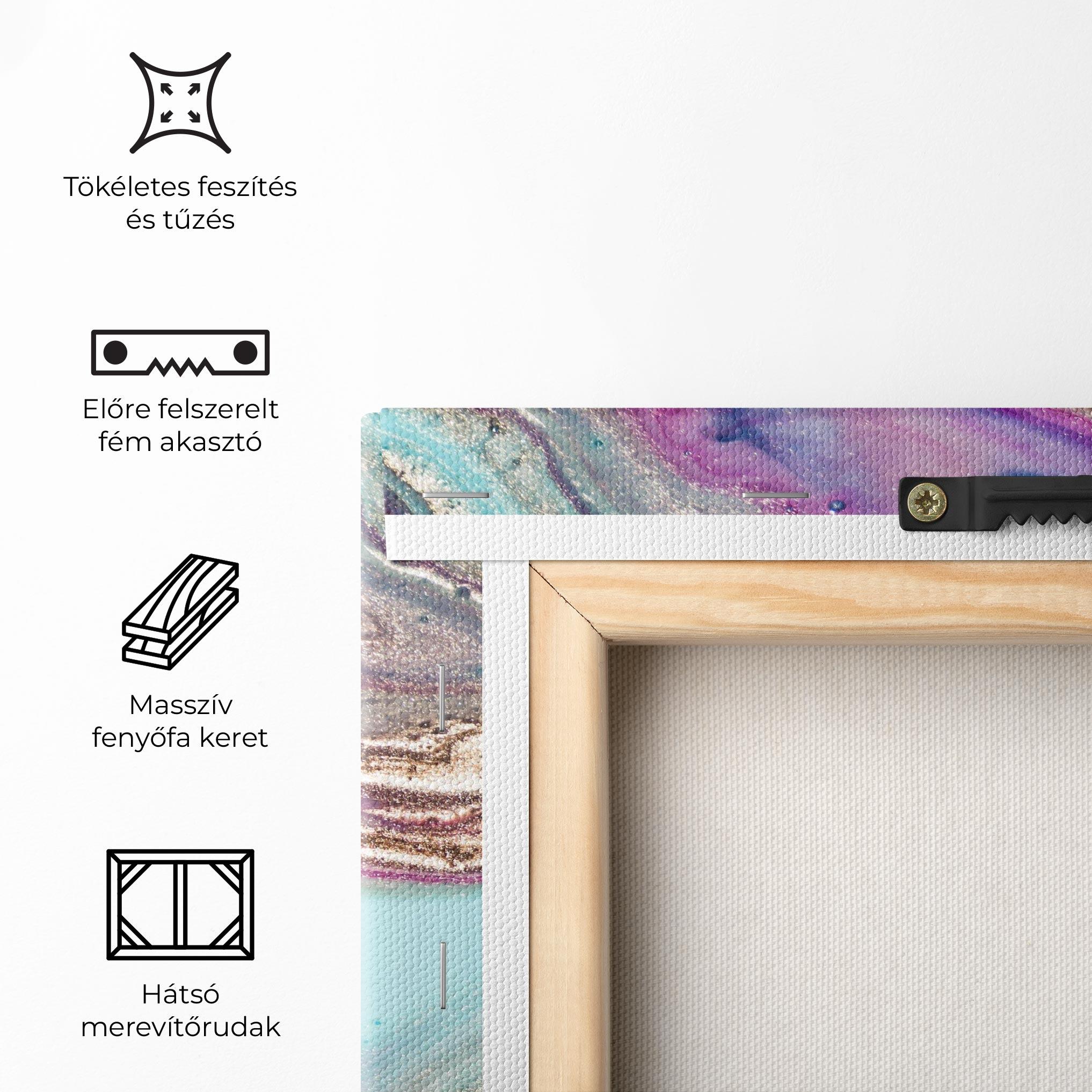 Vászonkép Pink Marble Shades mockup 5