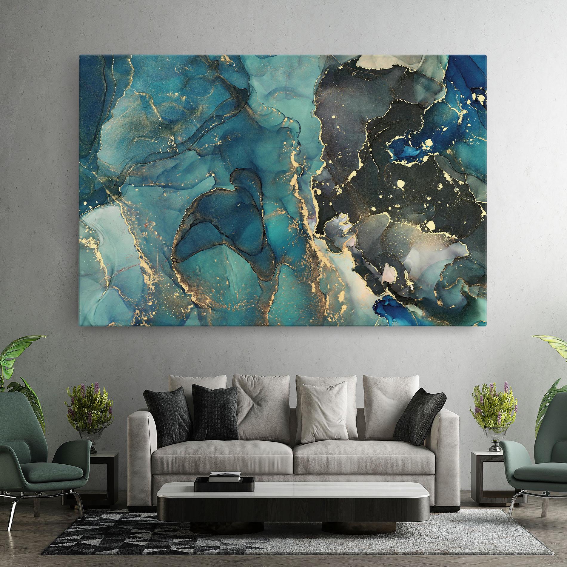 Vászonkép Blue Marble mockup 7