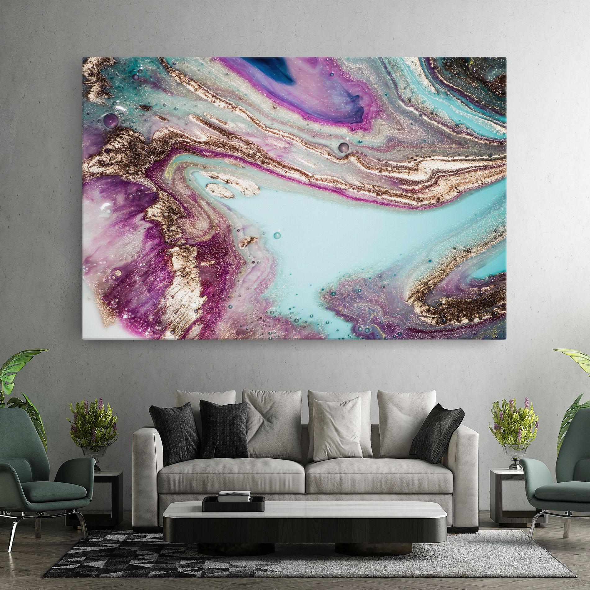 Vászonkép Pink Marble Shades mockup 7