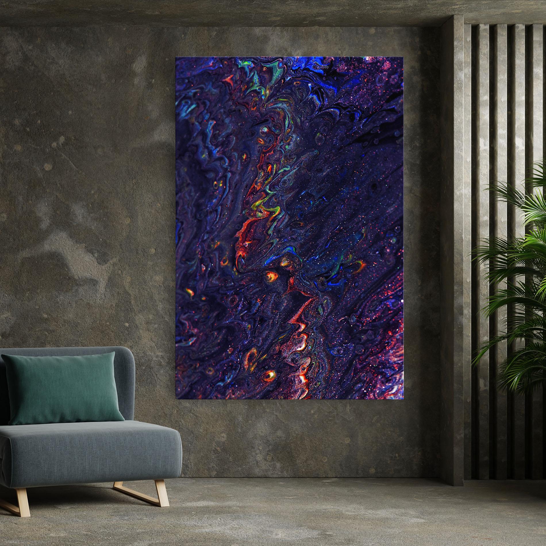 Vászonkép Dark Purple Texture mockup 7