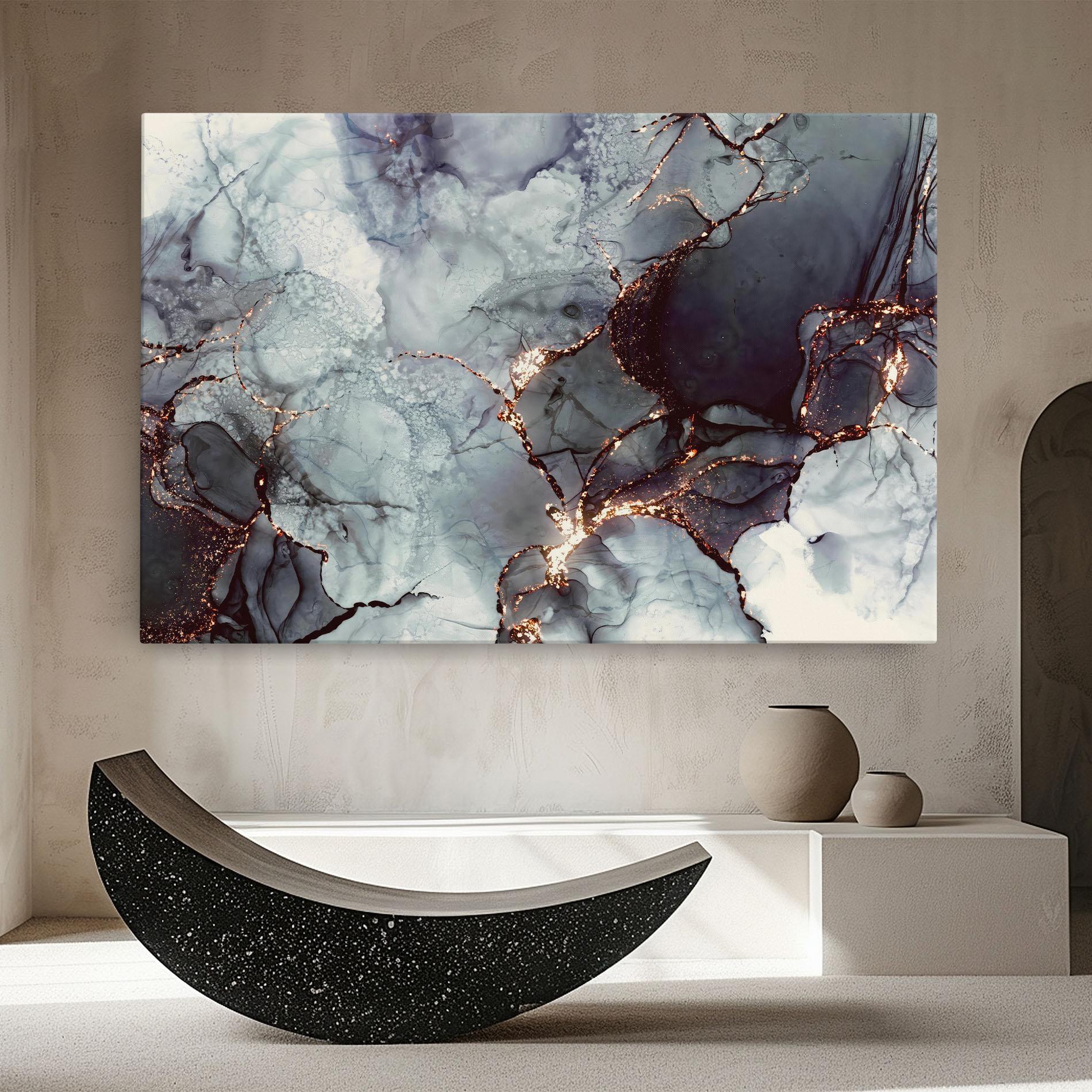 Vászonkép Abstract Gold Path mockup 8