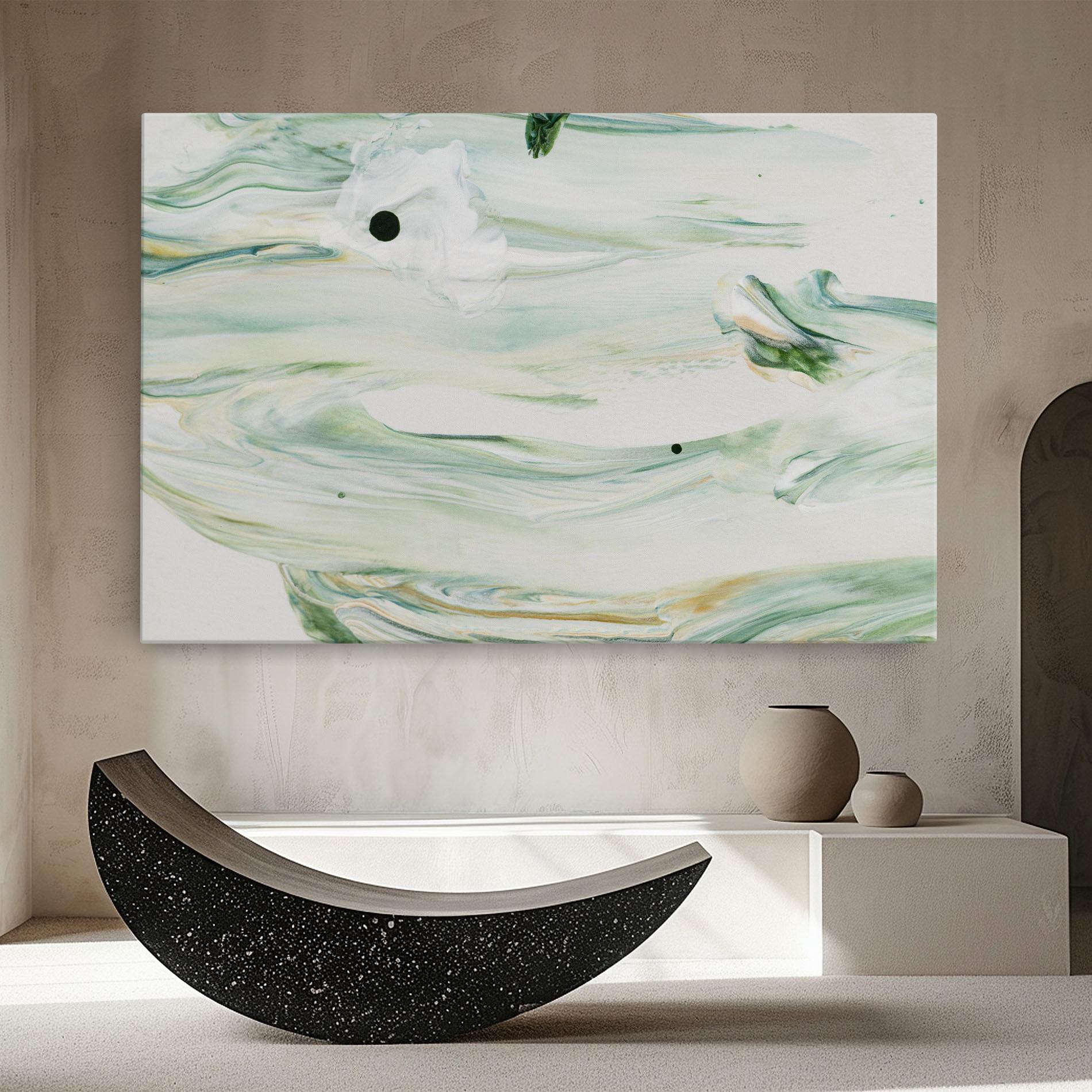 Vászonkép Light Green Painting mockup 8