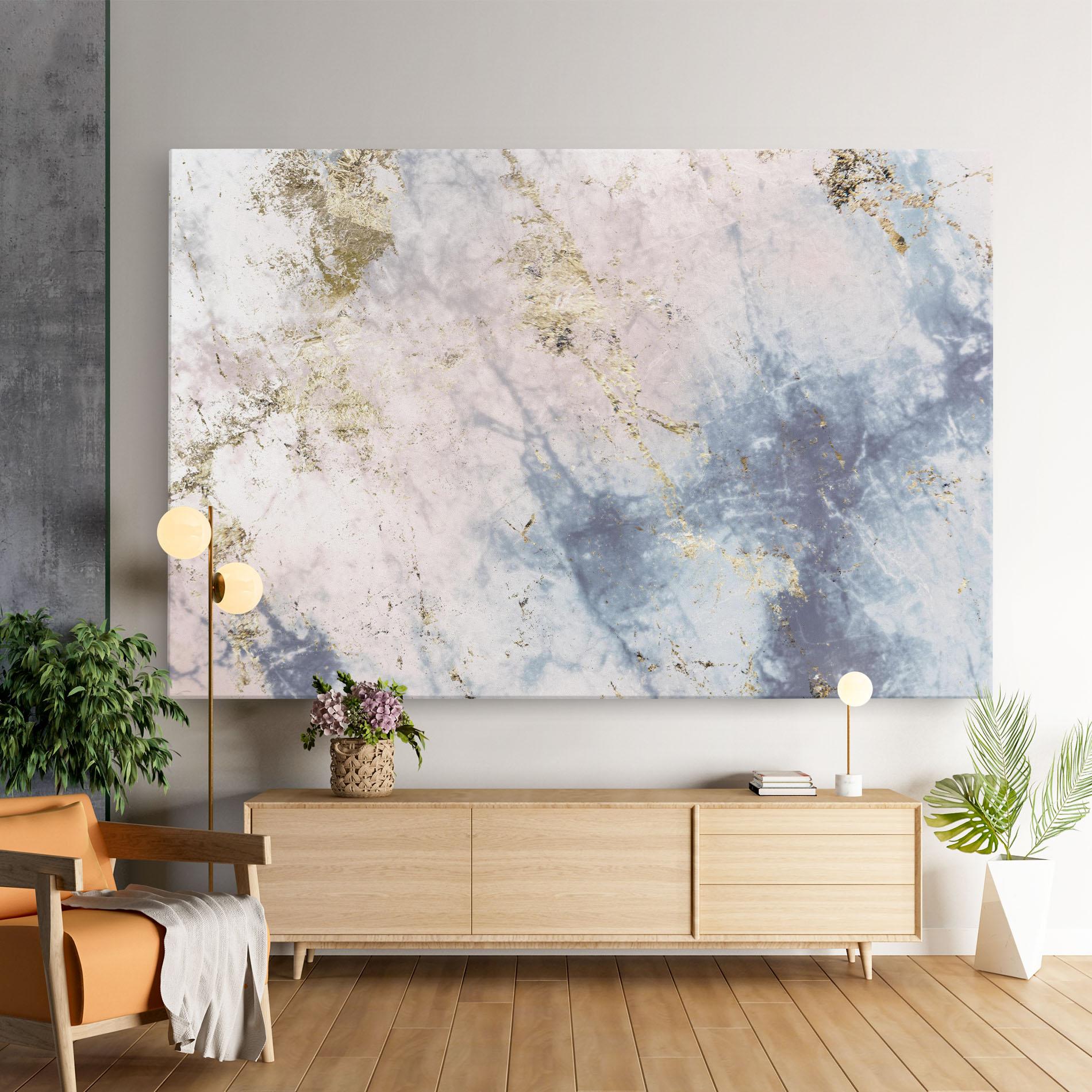 Vászonkép Pink Blue Marble mockup 9