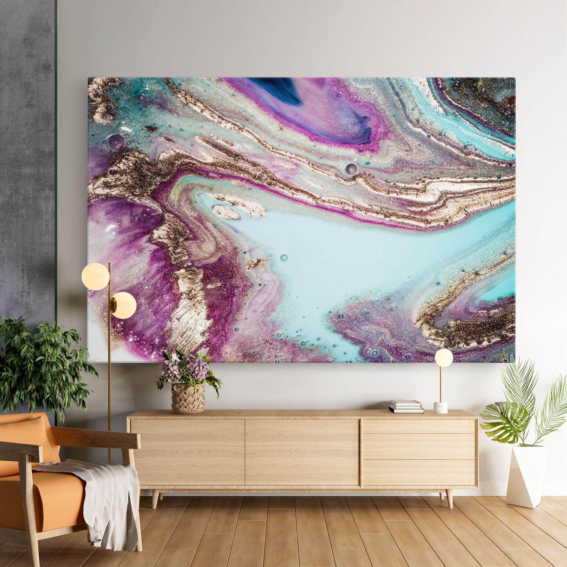 Vászonkép Pink Marble Shades mockup 9