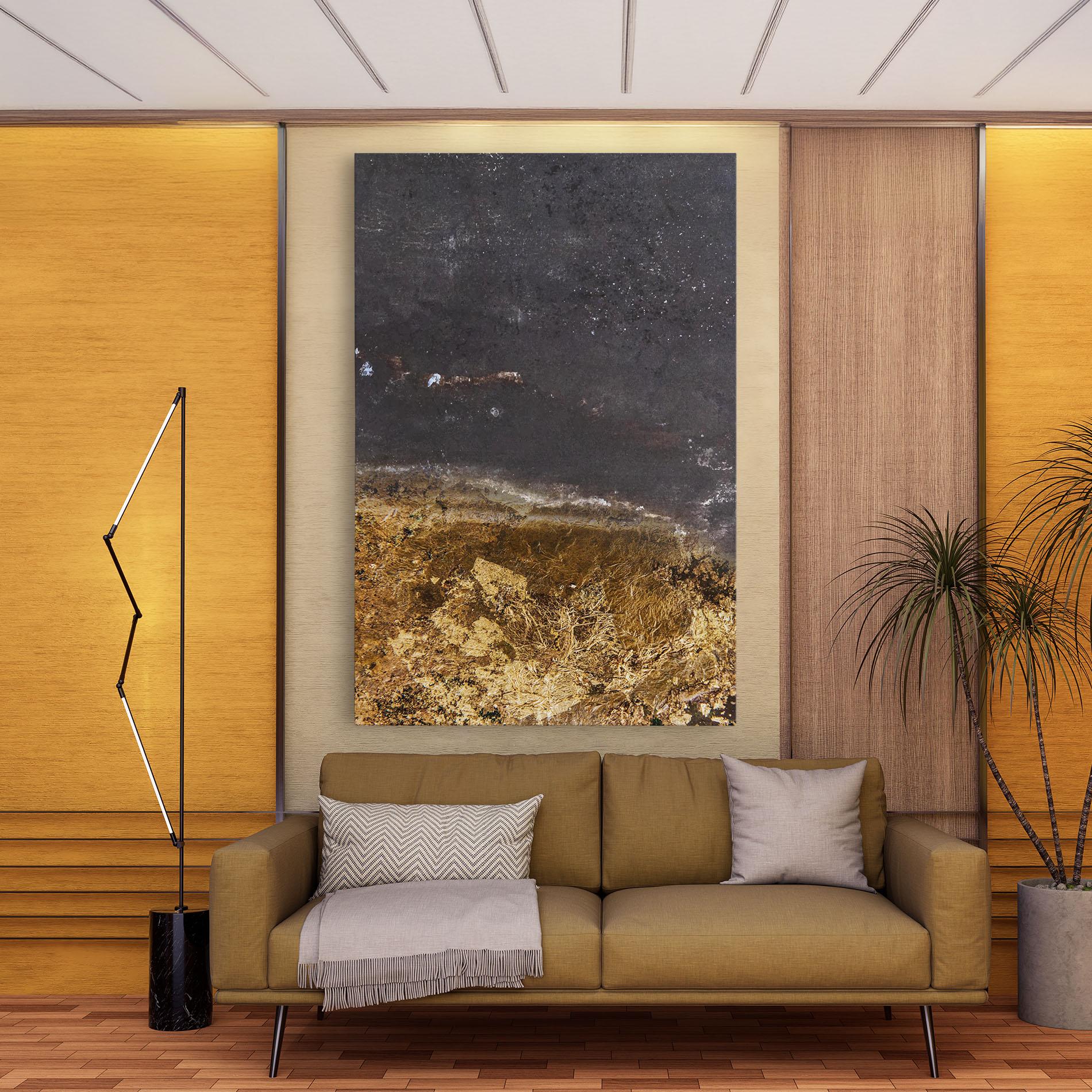 Vászonkép Gold Dark Grey mockup 9