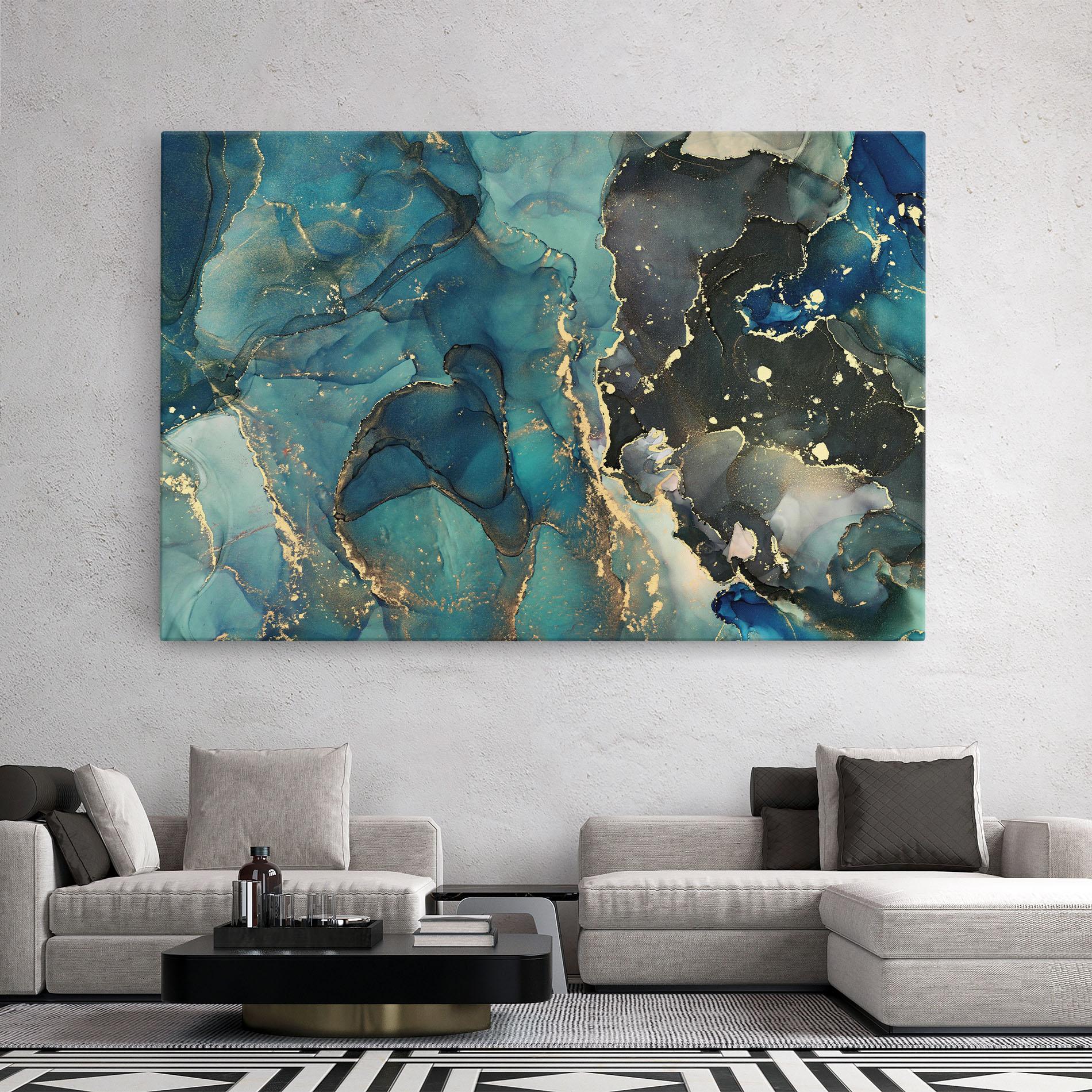 Vászonkép Blue Marble mockup 2