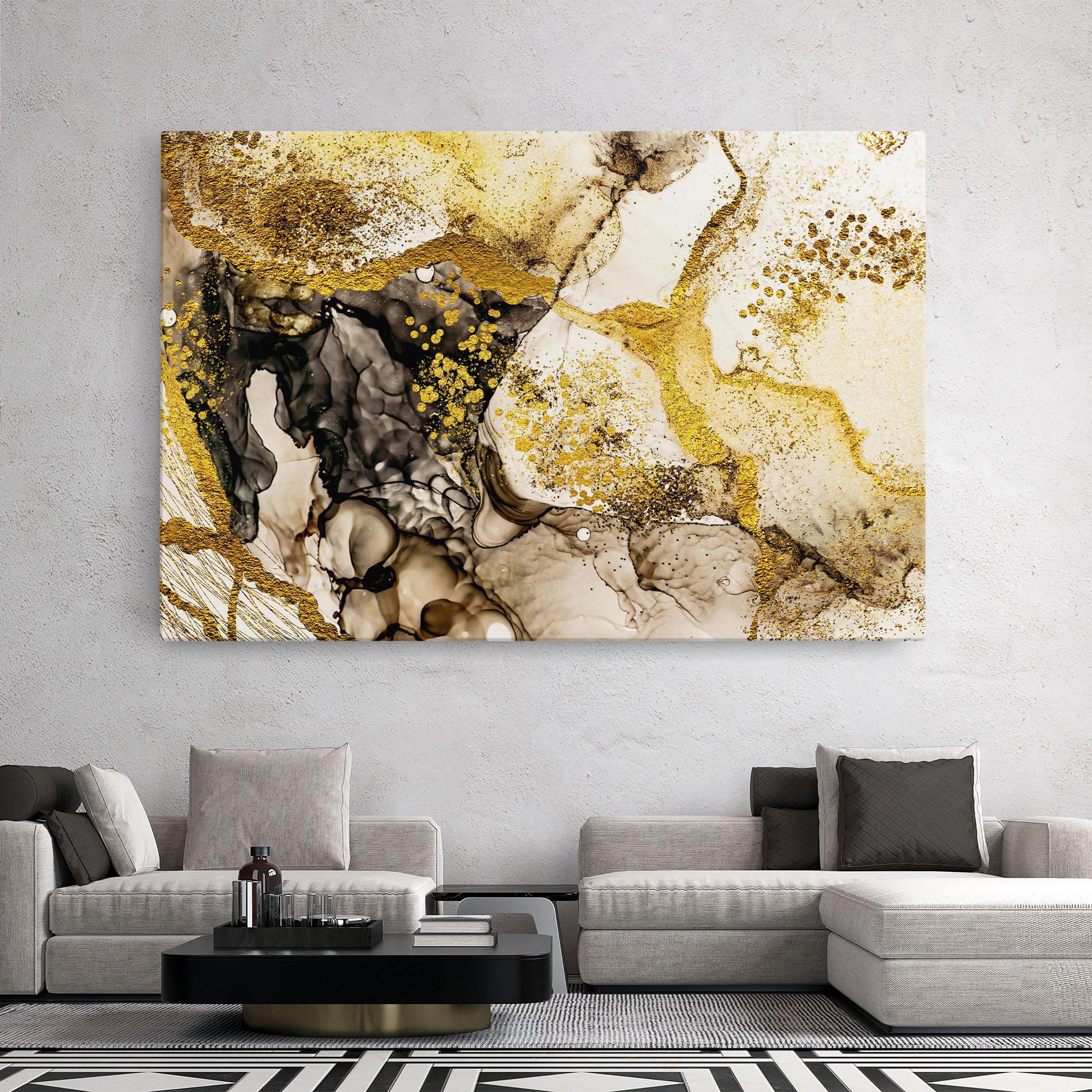 Vászonkép Golden Sand mockup 2