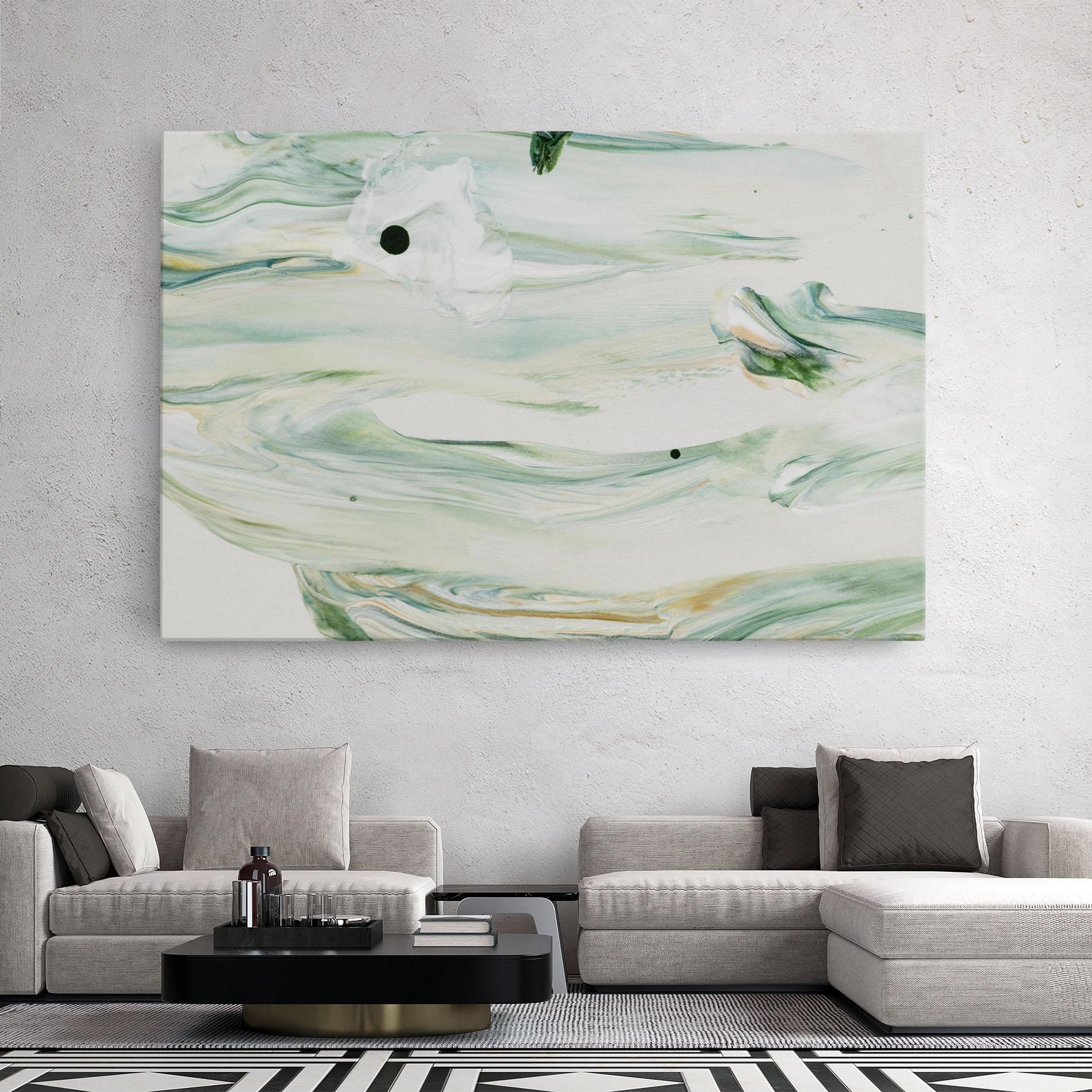 Vászonkép Light Green Painting mockup 2