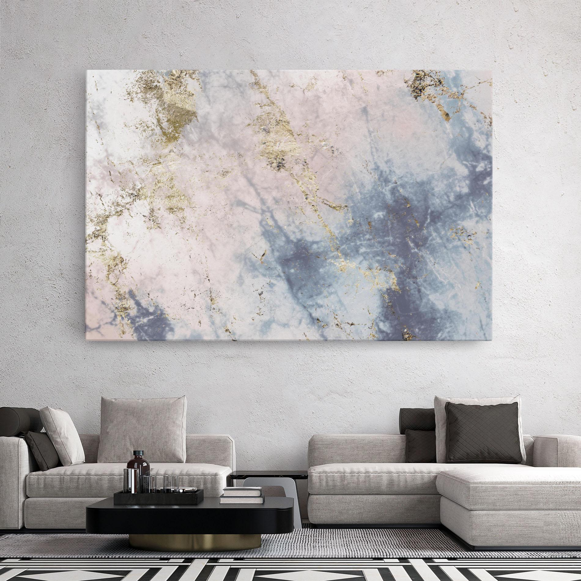 Vászonkép Pink Blue Marble mockup 2