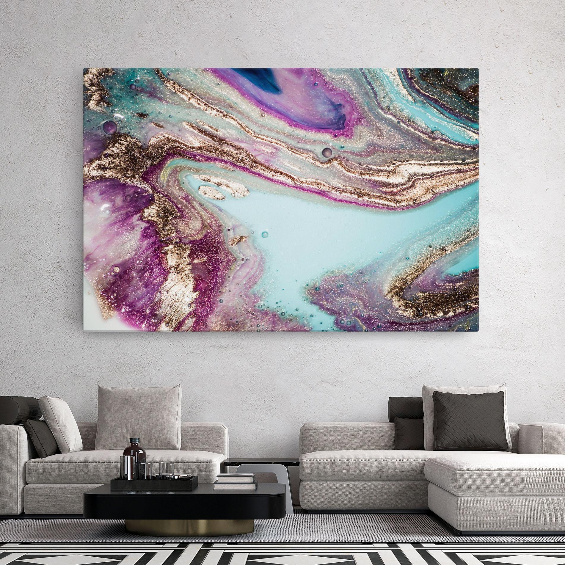 Vászonkép Pink Marble Shades mockup 2