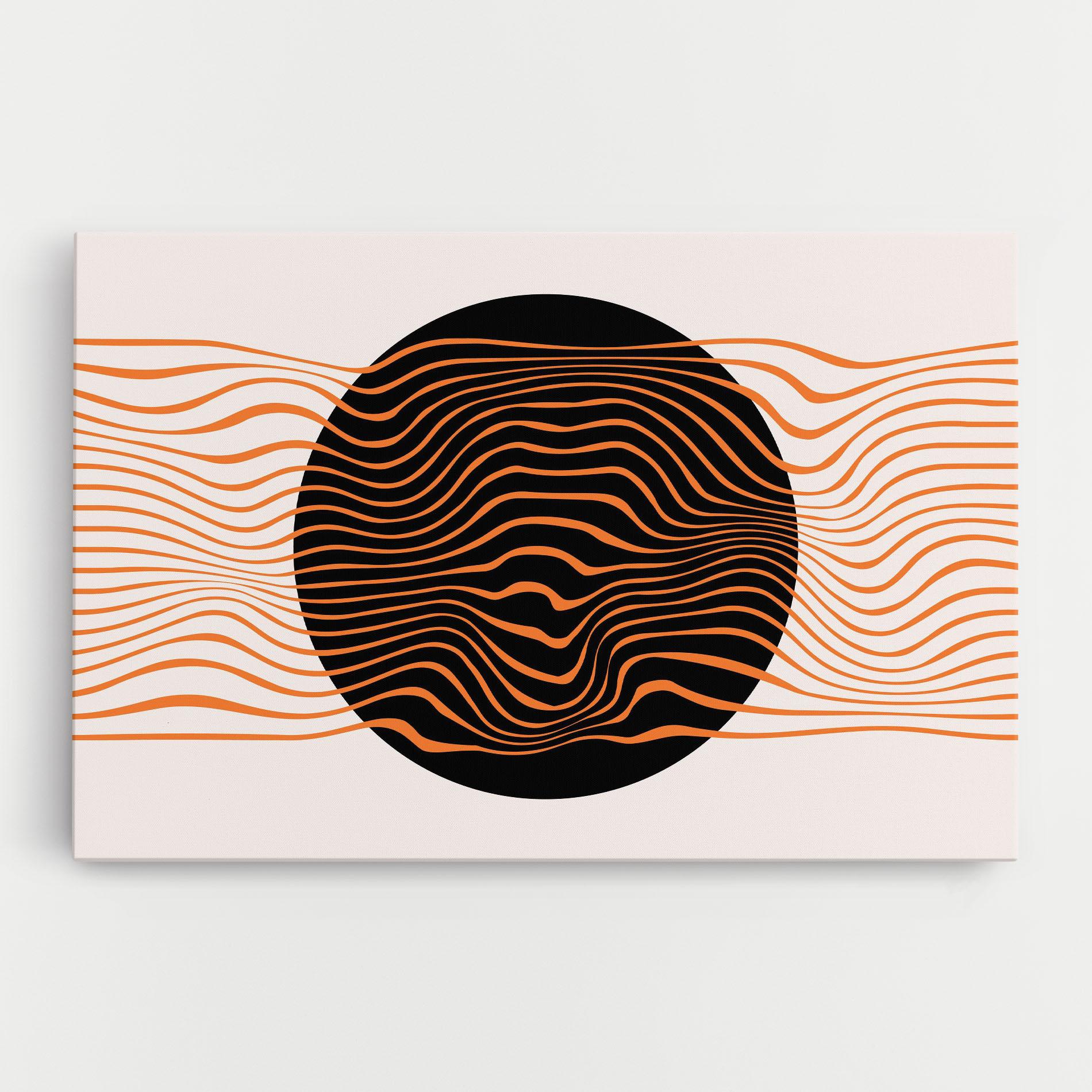 Vászonkép Black Circle mockup 0