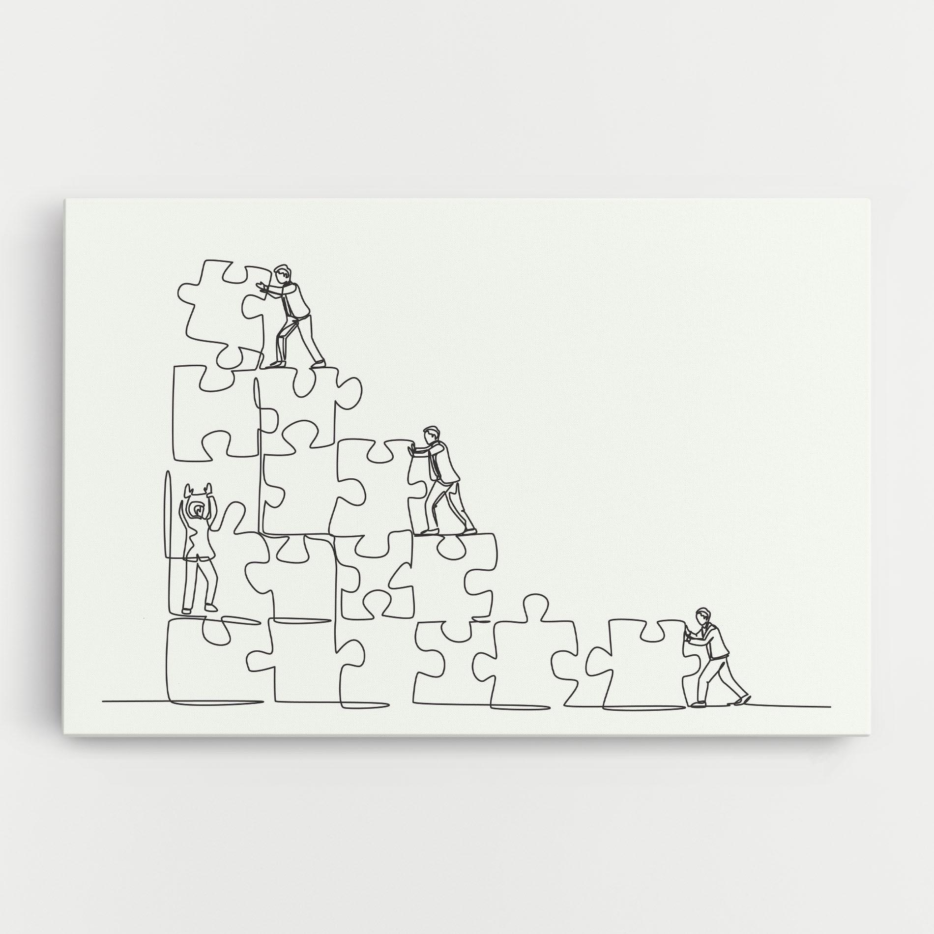 Vászonkép Businessman Up mockup 0